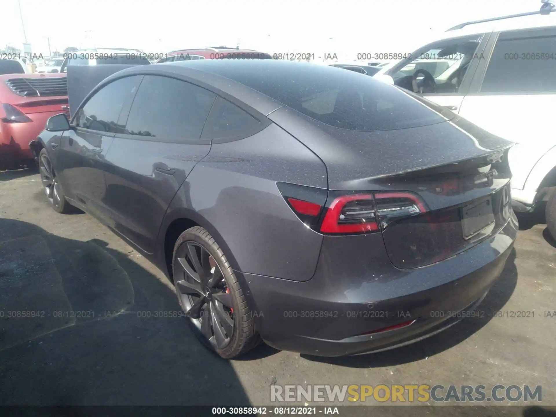 3 Photograph of a damaged car 5YJ3E1EC6LF796203 TESLA MODEL 3 2020