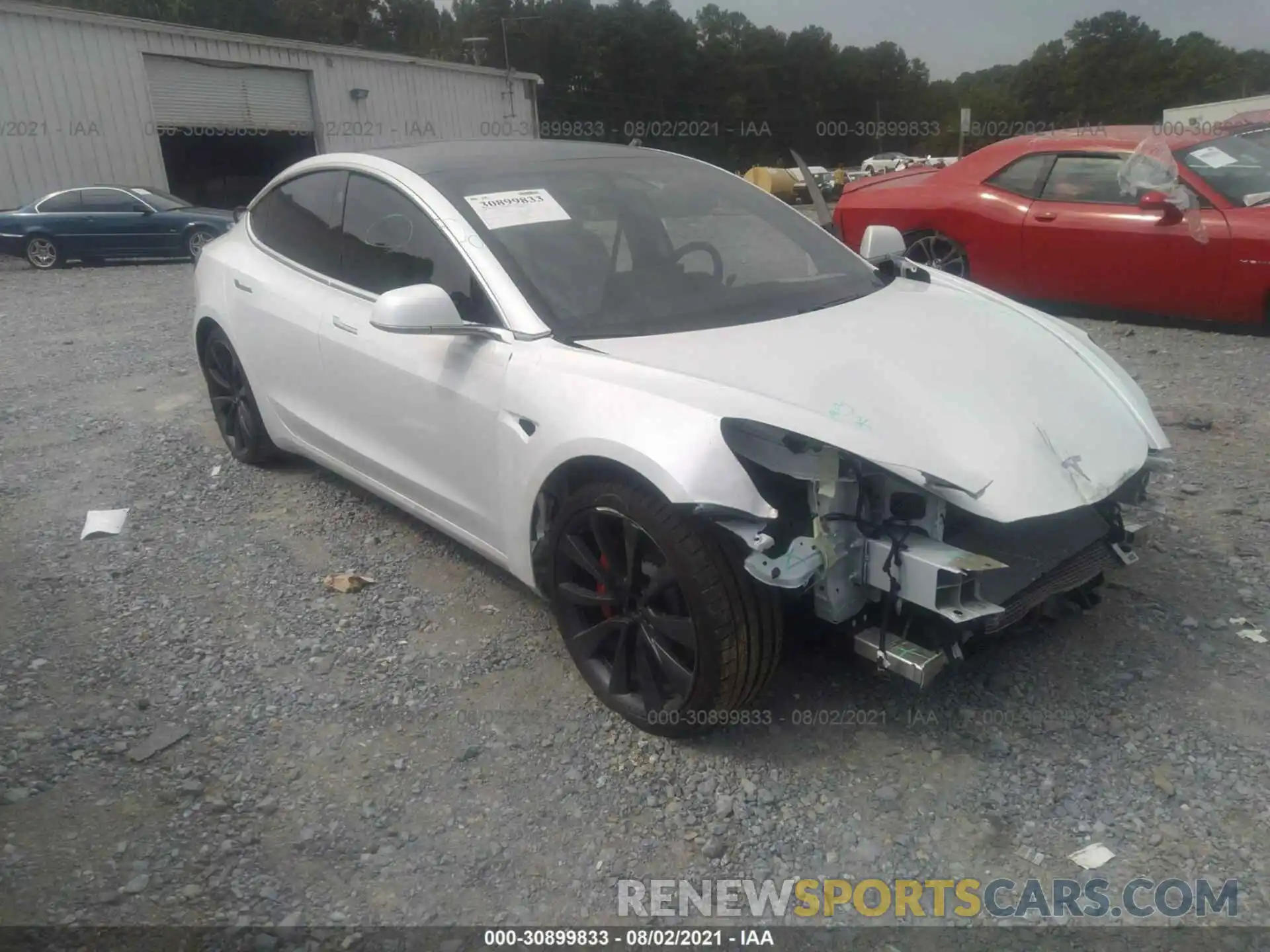 1 Photograph of a damaged car 5YJ3E1EC6LF796508 TESLA MODEL 3 2020