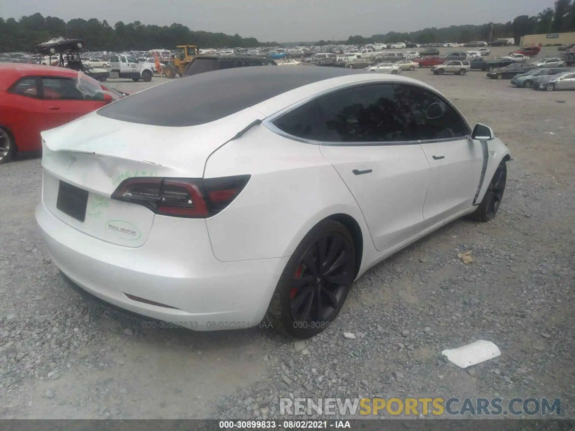 4 Photograph of a damaged car 5YJ3E1EC6LF796508 TESLA MODEL 3 2020