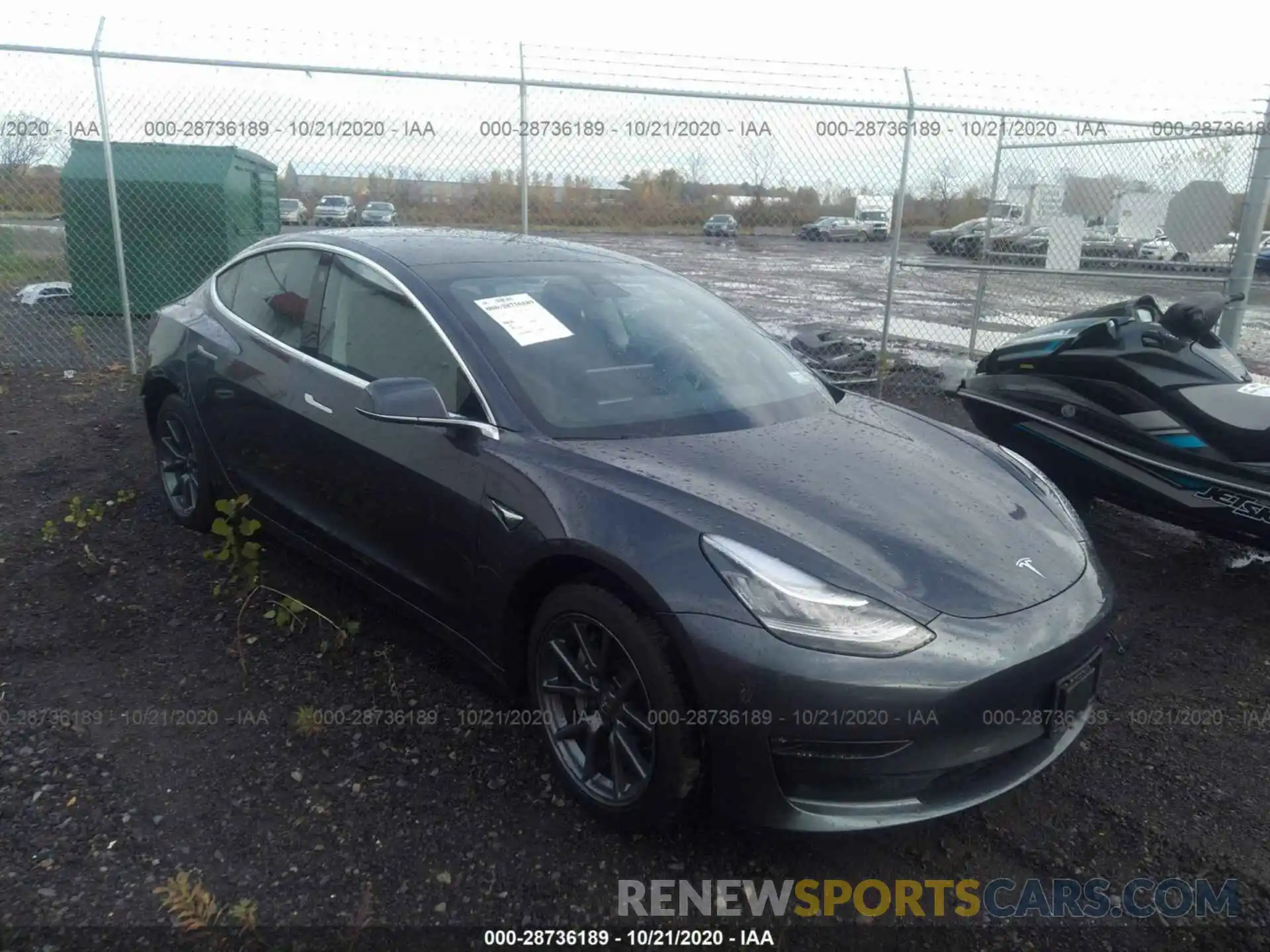 1 Photograph of a damaged car 5YJ3E1EC7LF586211 TESLA MODEL 3 2020