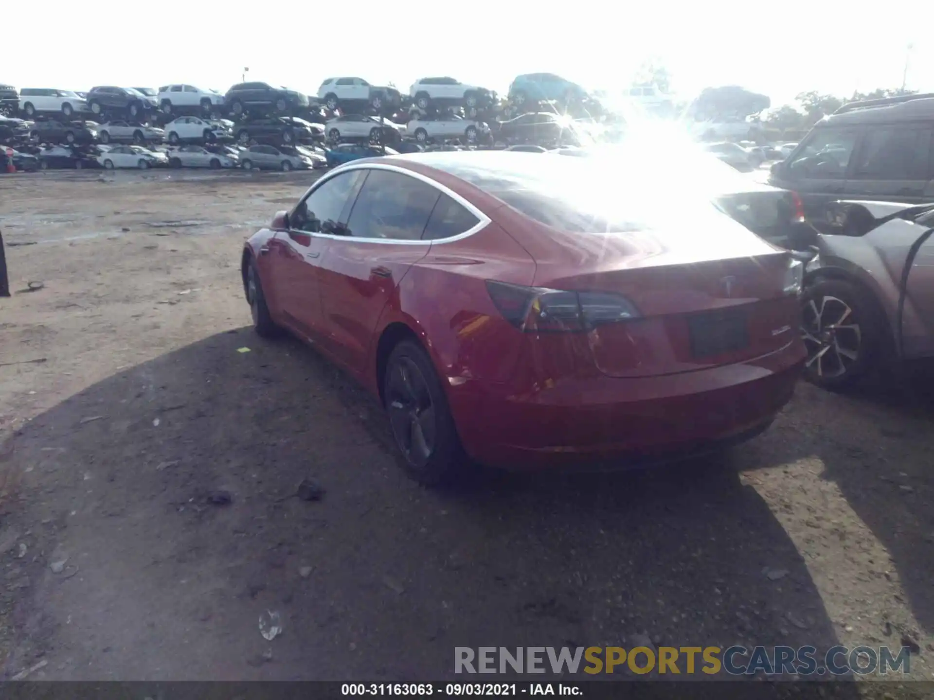 3 Photograph of a damaged car 5YJ3E1EC7LF586368 TESLA MODEL 3 2020