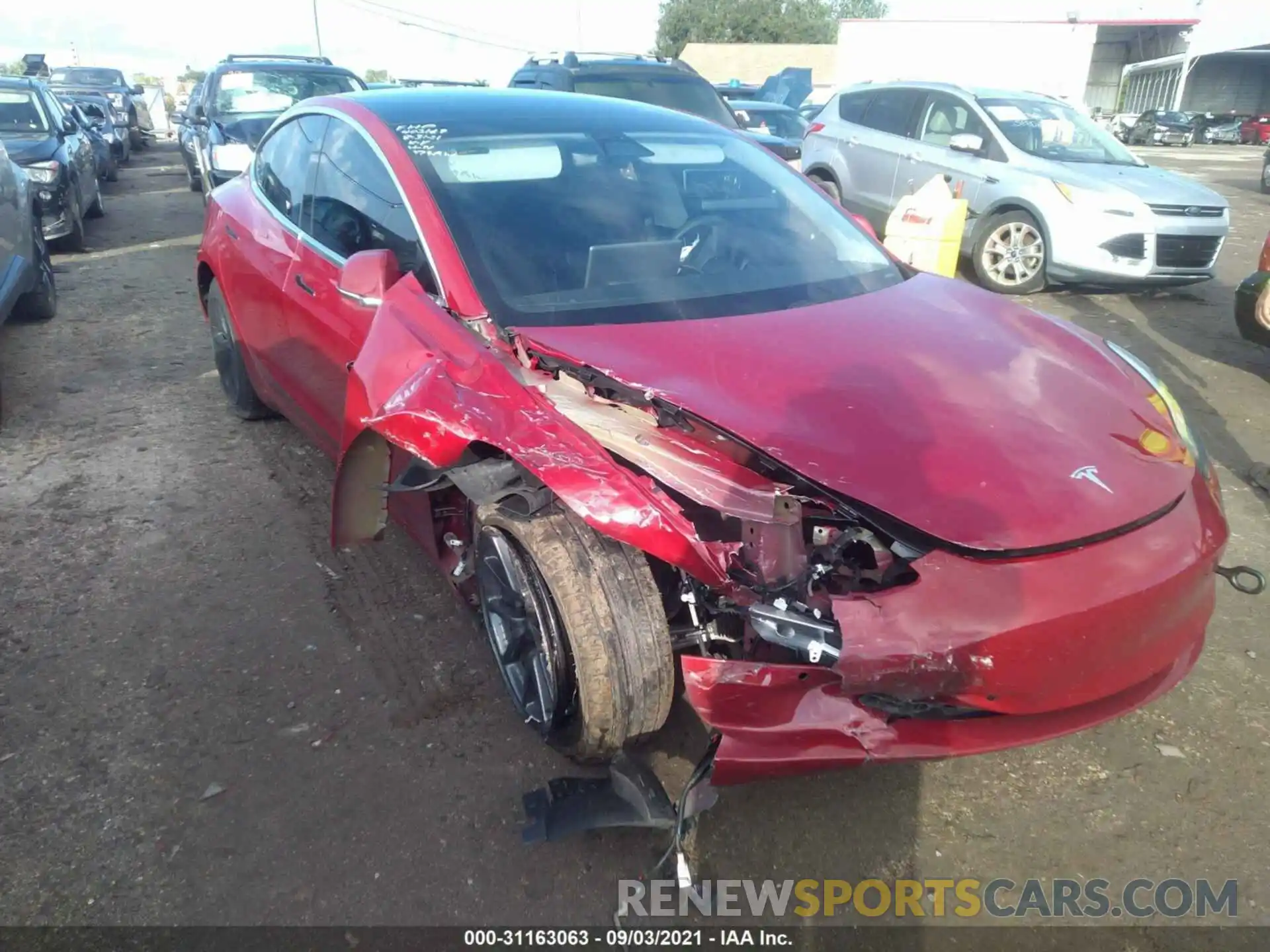 6 Photograph of a damaged car 5YJ3E1EC7LF586368 TESLA MODEL 3 2020