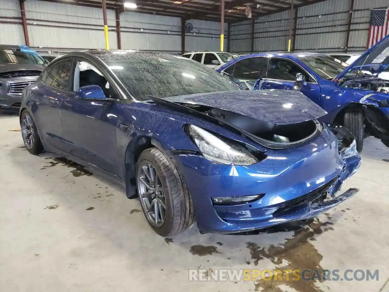 1 Photograph of a damaged car 5YJ3E1EC7LF586581 TESLA MODEL 3 2020