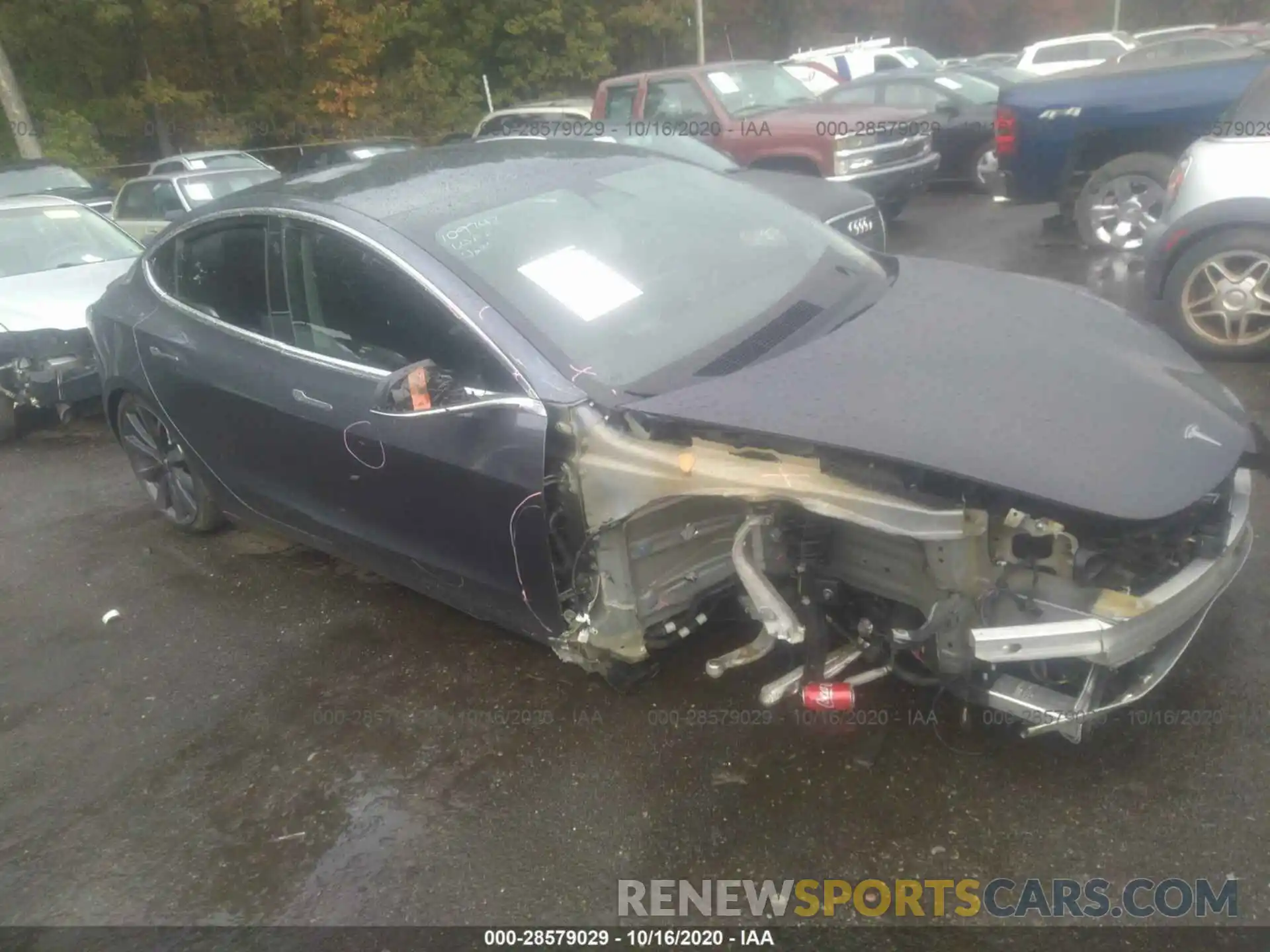 1 Photograph of a damaged car 5YJ3E1EC7LF623595 TESLA MODEL 3 2020