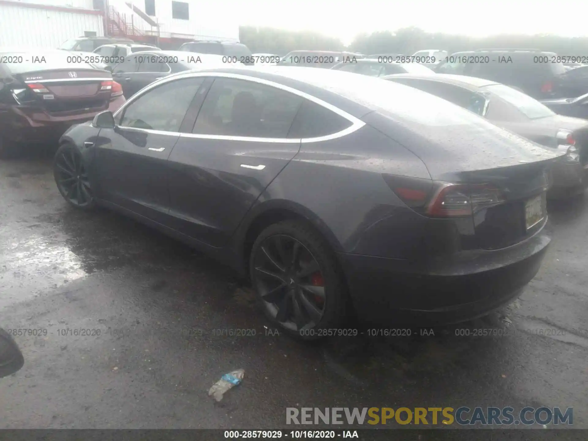 3 Photograph of a damaged car 5YJ3E1EC7LF623595 TESLA MODEL 3 2020