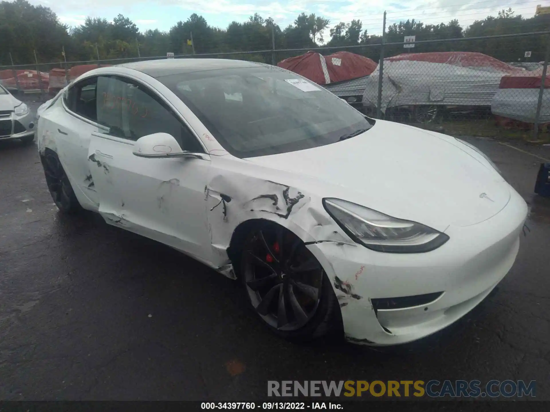 1 Photograph of a damaged car 5YJ3E1EC7LF624245 TESLA MODEL 3 2020