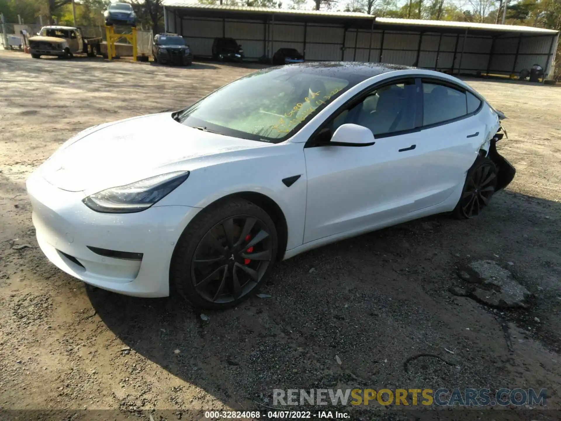 2 Photograph of a damaged car 5YJ3E1EC7LF624648 TESLA MODEL 3 2020