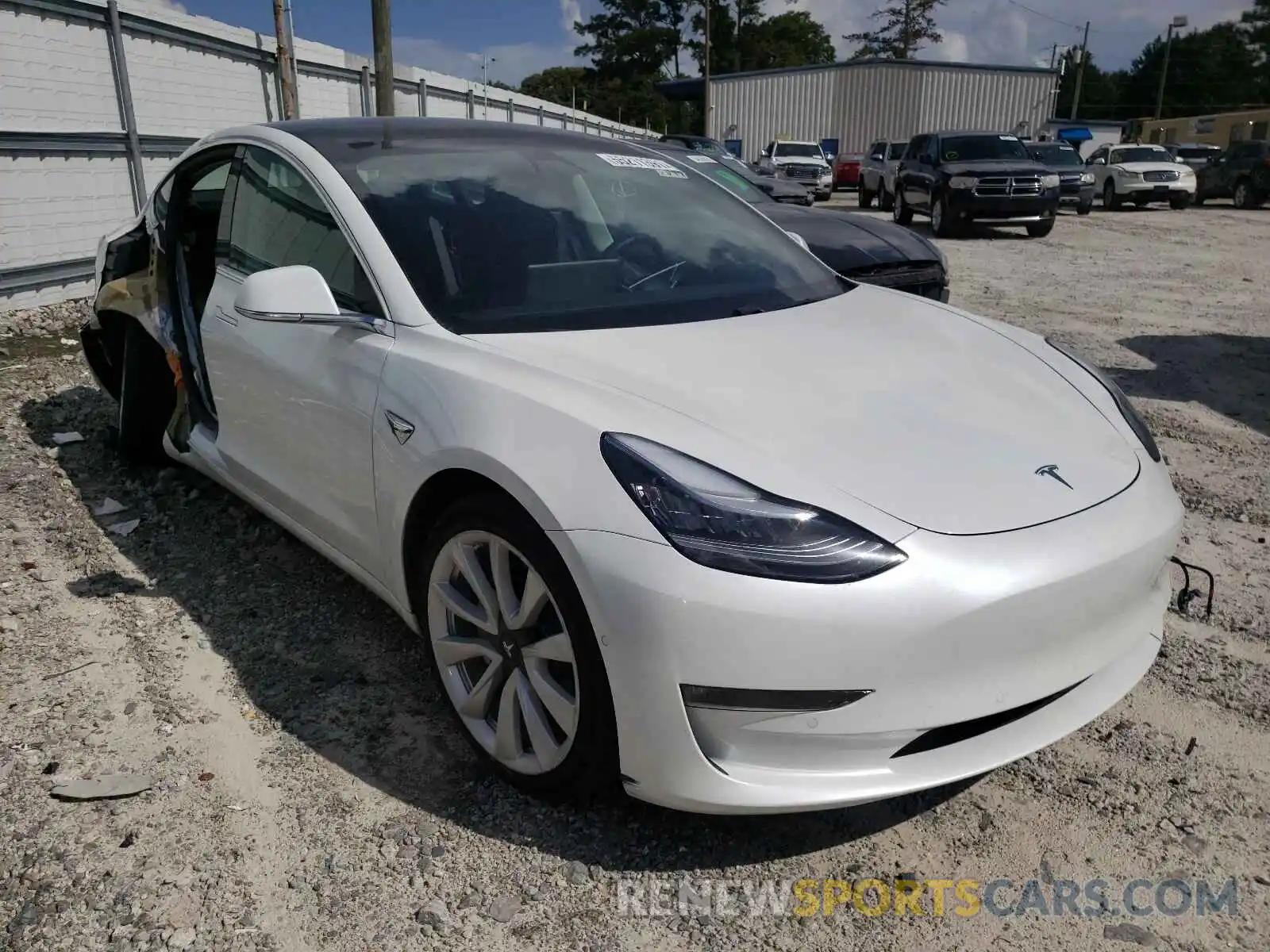 1 Photograph of a damaged car 5YJ3E1EC7LF627579 TESLA MODEL 3 2020