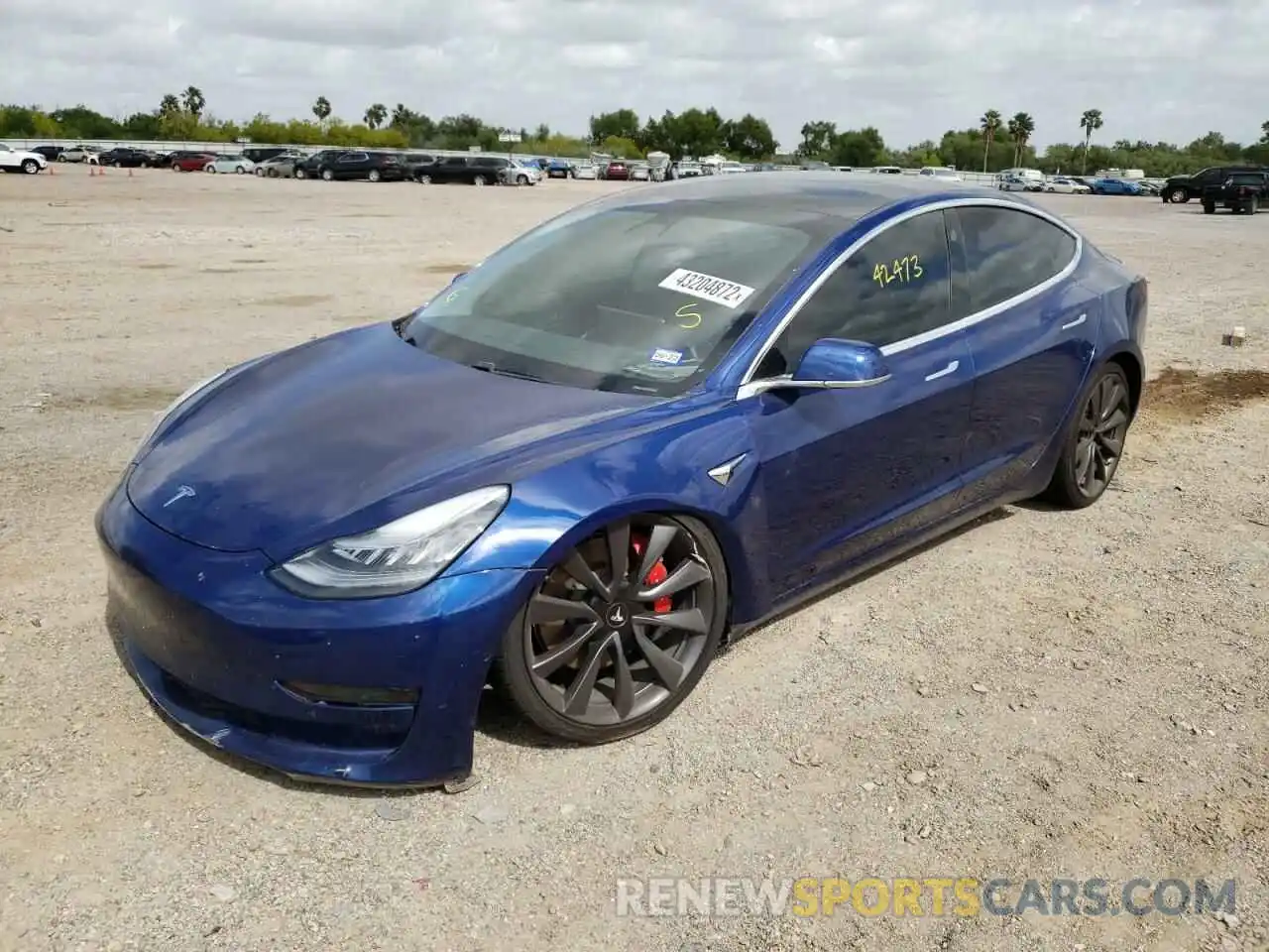 2 Photograph of a damaged car 5YJ3E1EC7LF713913 TESLA MODEL 3 2020