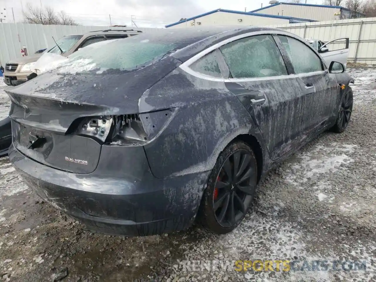 4 Фотография поврежденного автомобиля 5YJ3E1EC7LF714544 TESLA MODEL 3 2020