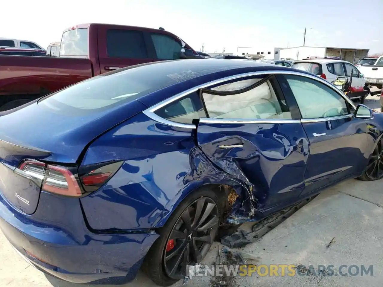 9 Photograph of a damaged car 5YJ3E1EC7LF722028 TESLA MODEL 3 2020