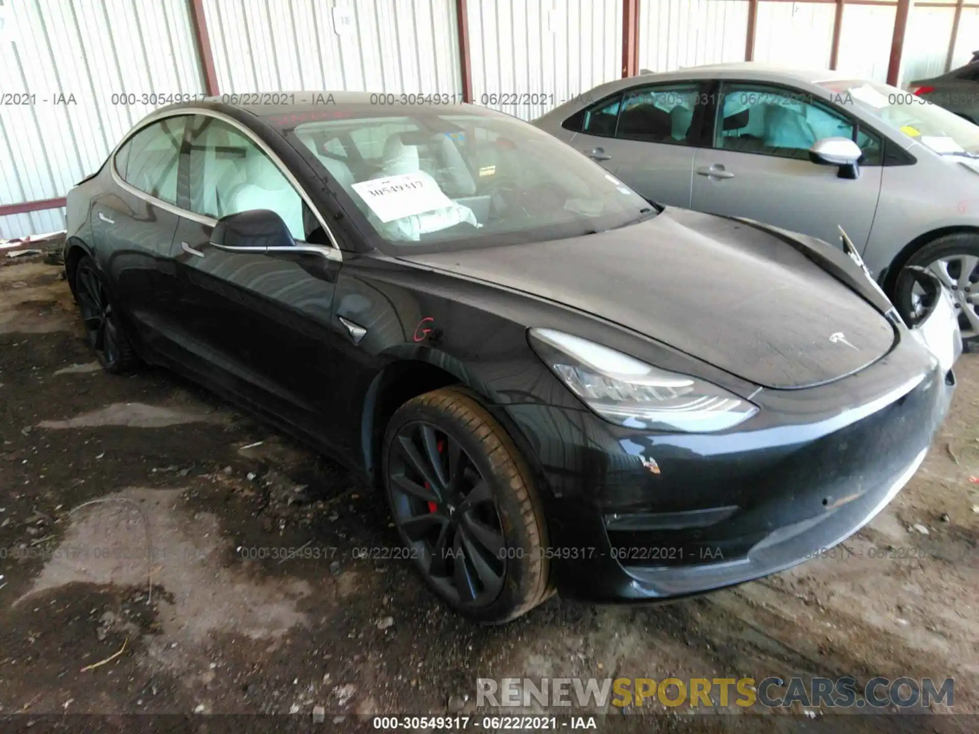 1 Photograph of a damaged car 5YJ3E1EC7LF796419 TESLA MODEL 3 2020