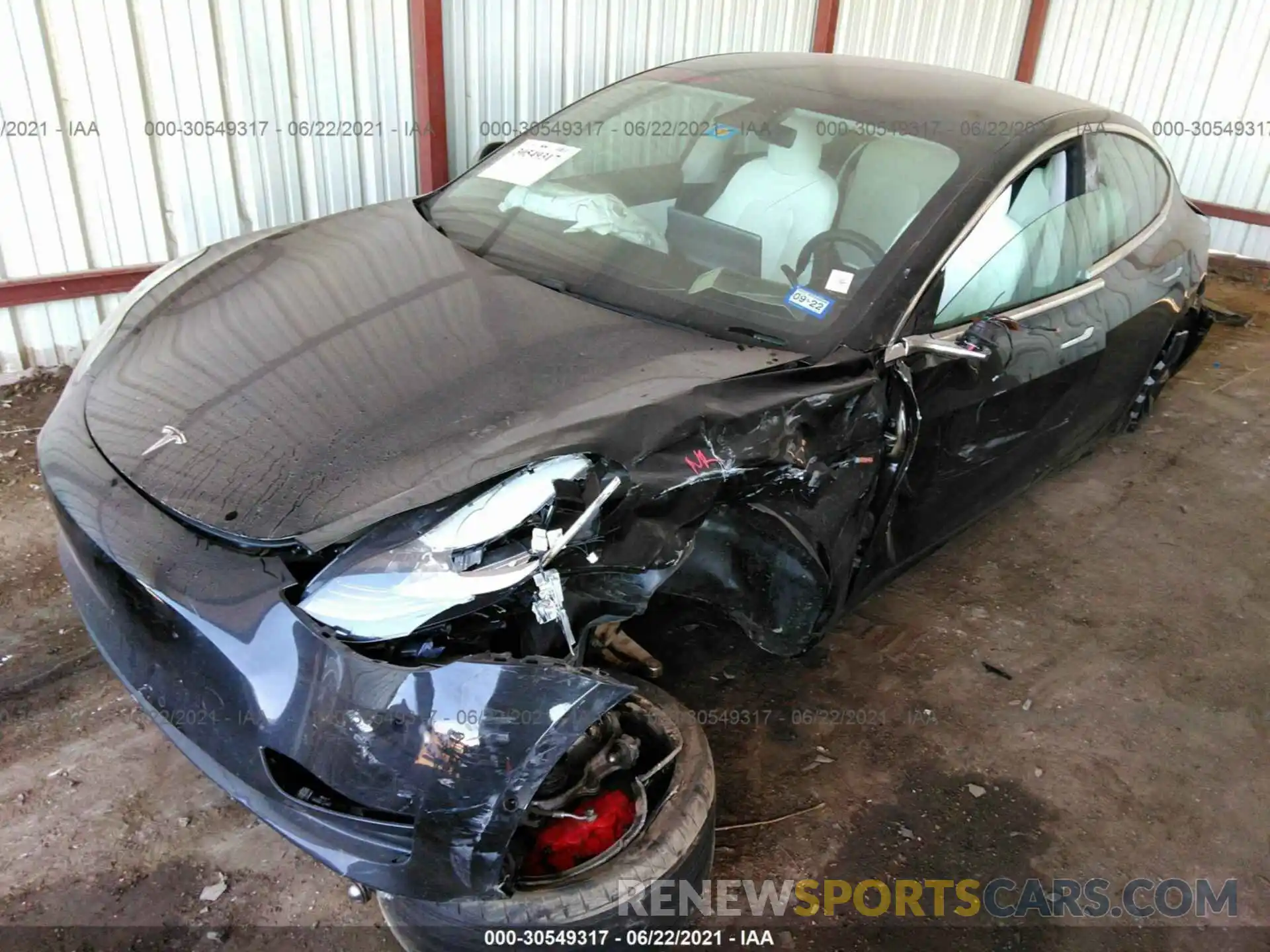 2 Photograph of a damaged car 5YJ3E1EC7LF796419 TESLA MODEL 3 2020