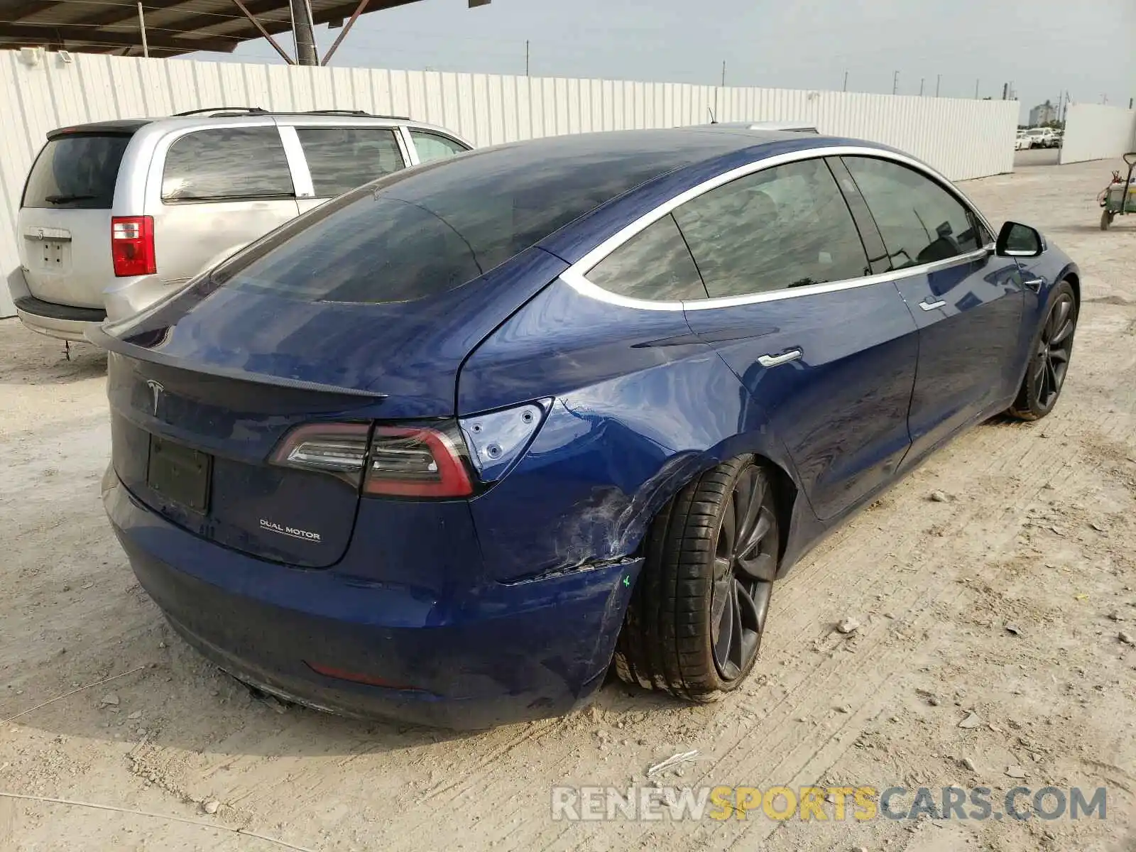 4 Photograph of a damaged car 5YJ3E1EC7LF796470 TESLA MODEL 3 2020