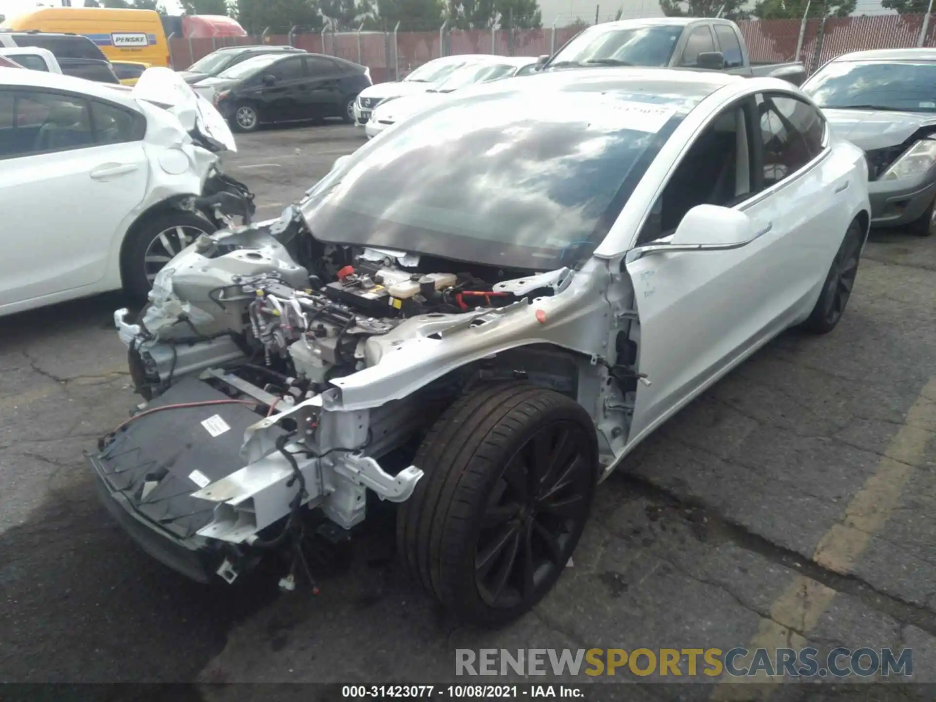 2 Photograph of a damaged car 5YJ3E1EC7LF805426 TESLA MODEL 3 2020