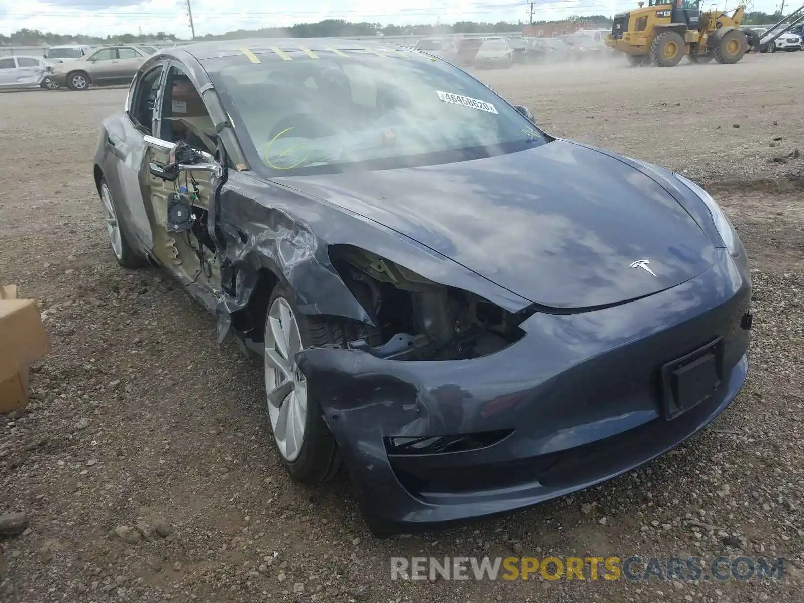 1 Photograph of a damaged car 5YJ3E1EC8LF586654 TESLA MODEL 3 2020