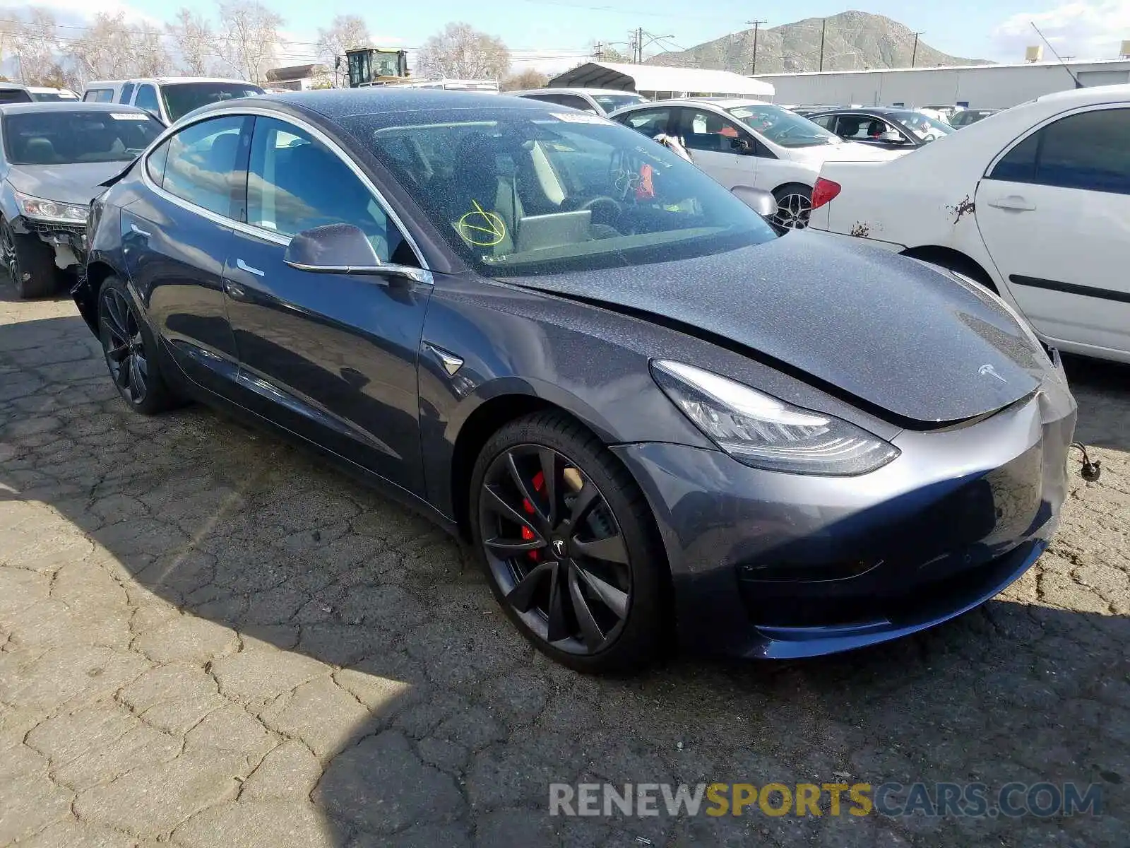 1 Photograph of a damaged car 5YJ3E1EC8LF623749 TESLA MODEL 3 2020