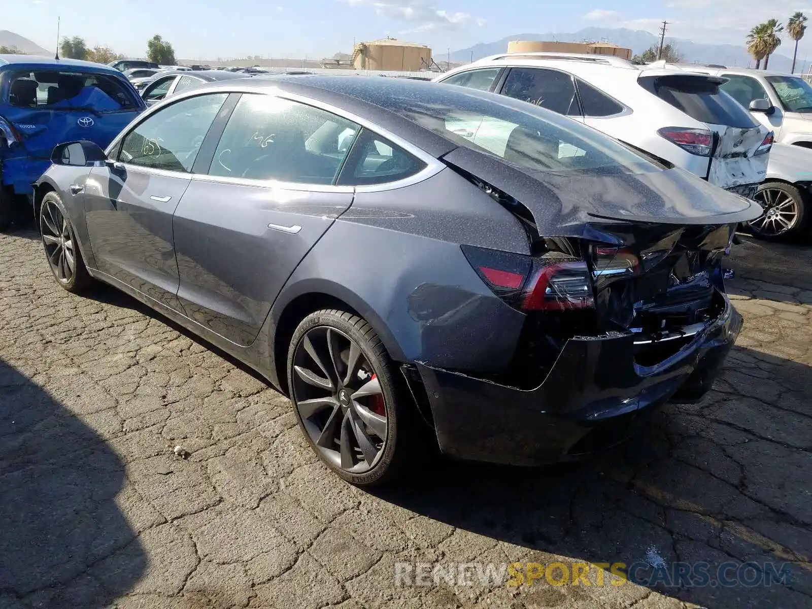 3 Photograph of a damaged car 5YJ3E1EC8LF623749 TESLA MODEL 3 2020