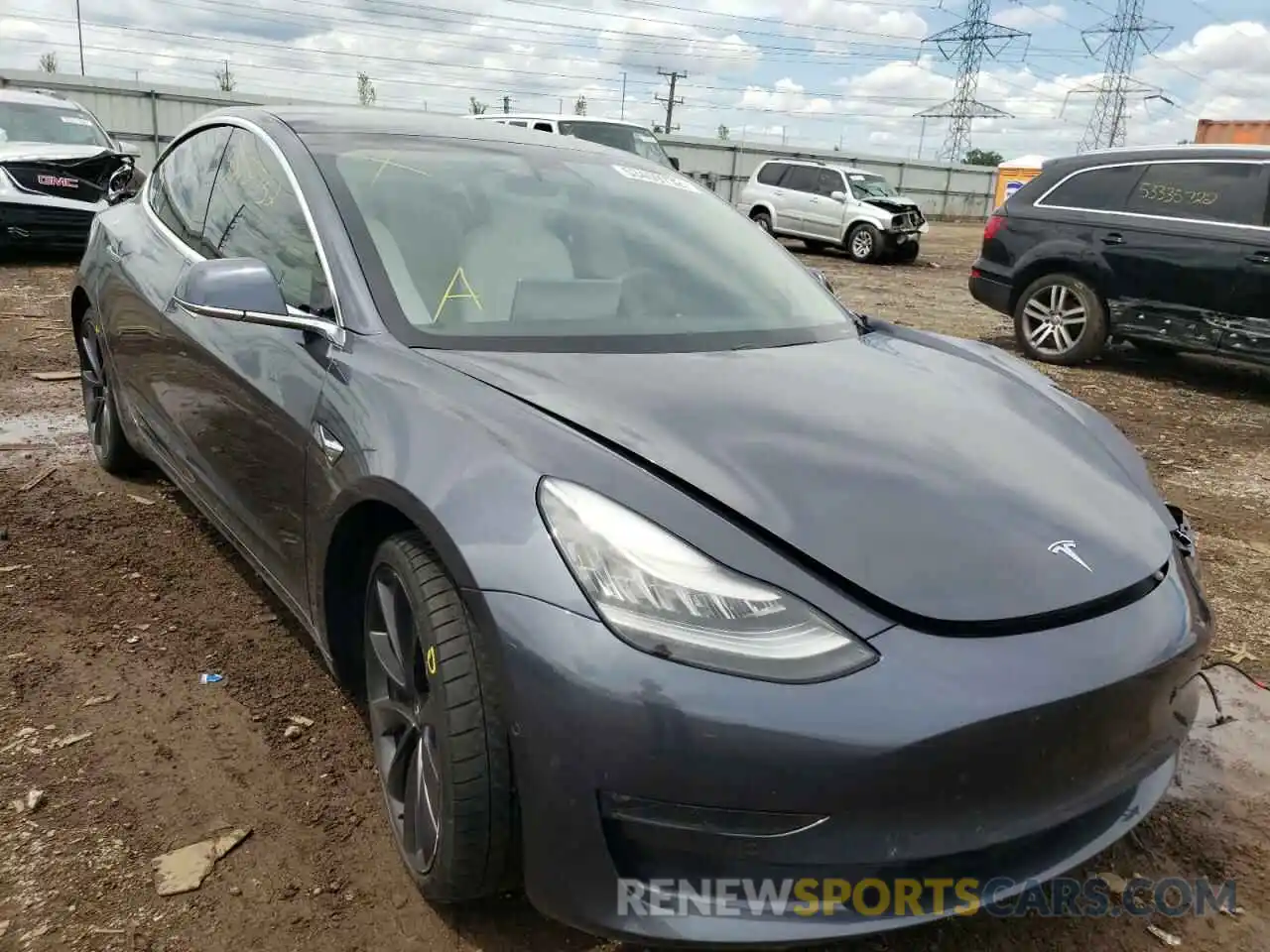 1 Photograph of a damaged car 5YJ3E1EC8LF641751 TESLA MODEL 3 2020