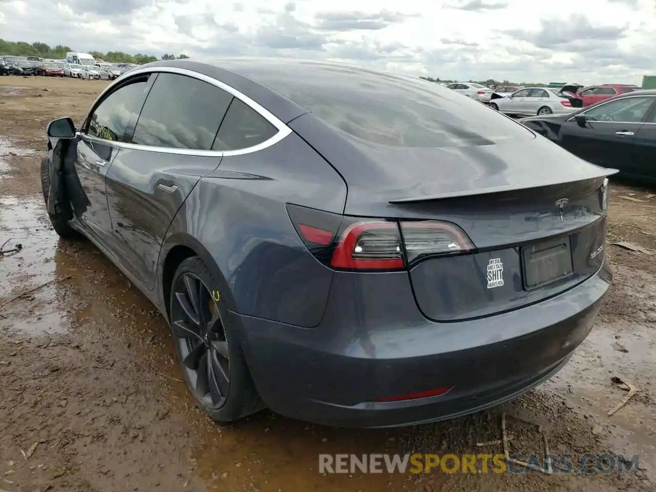 3 Photograph of a damaged car 5YJ3E1EC8LF641751 TESLA MODEL 3 2020