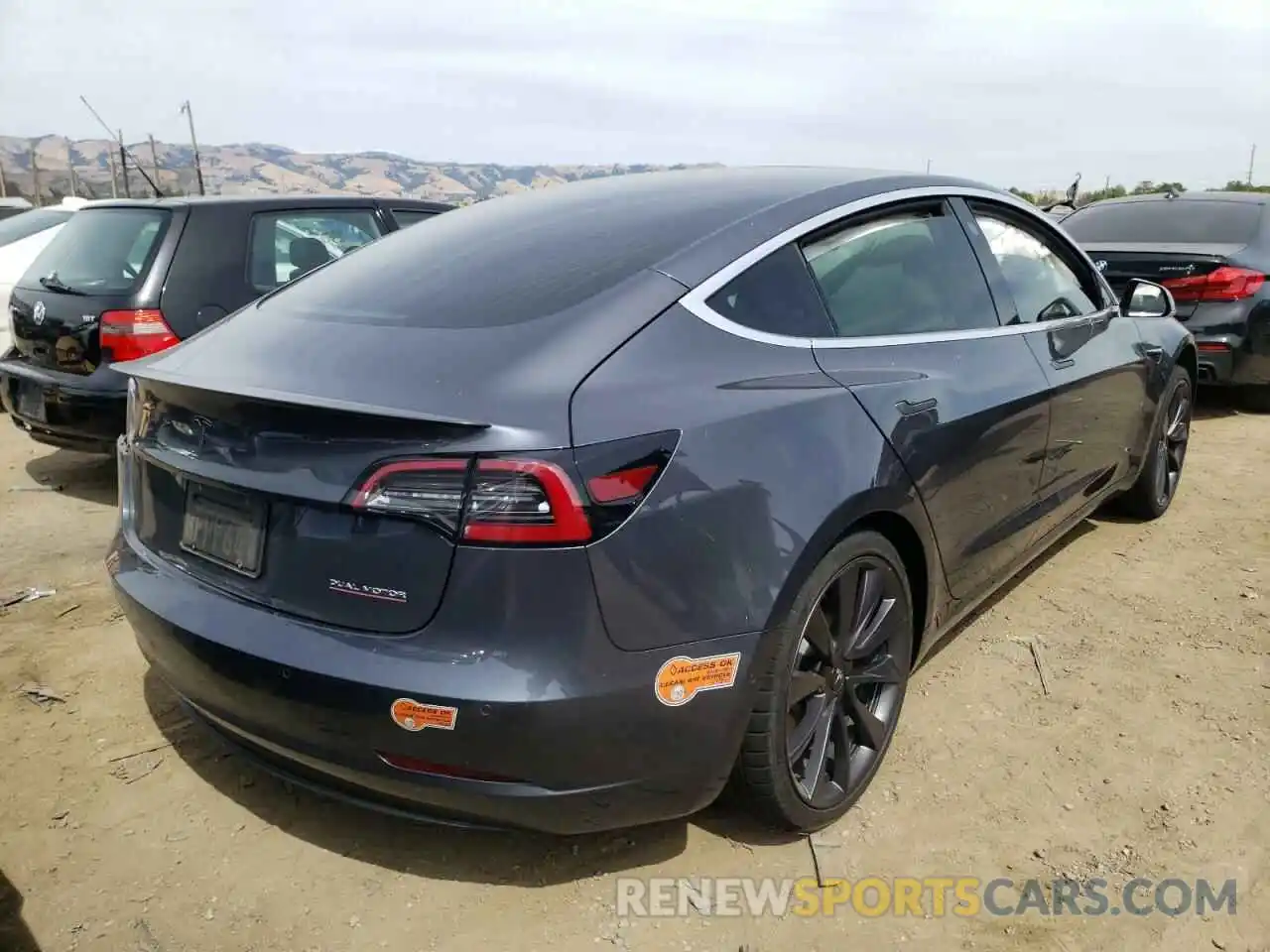 4 Photograph of a damaged car 5YJ3E1EC8LF713368 TESLA MODEL 3 2020