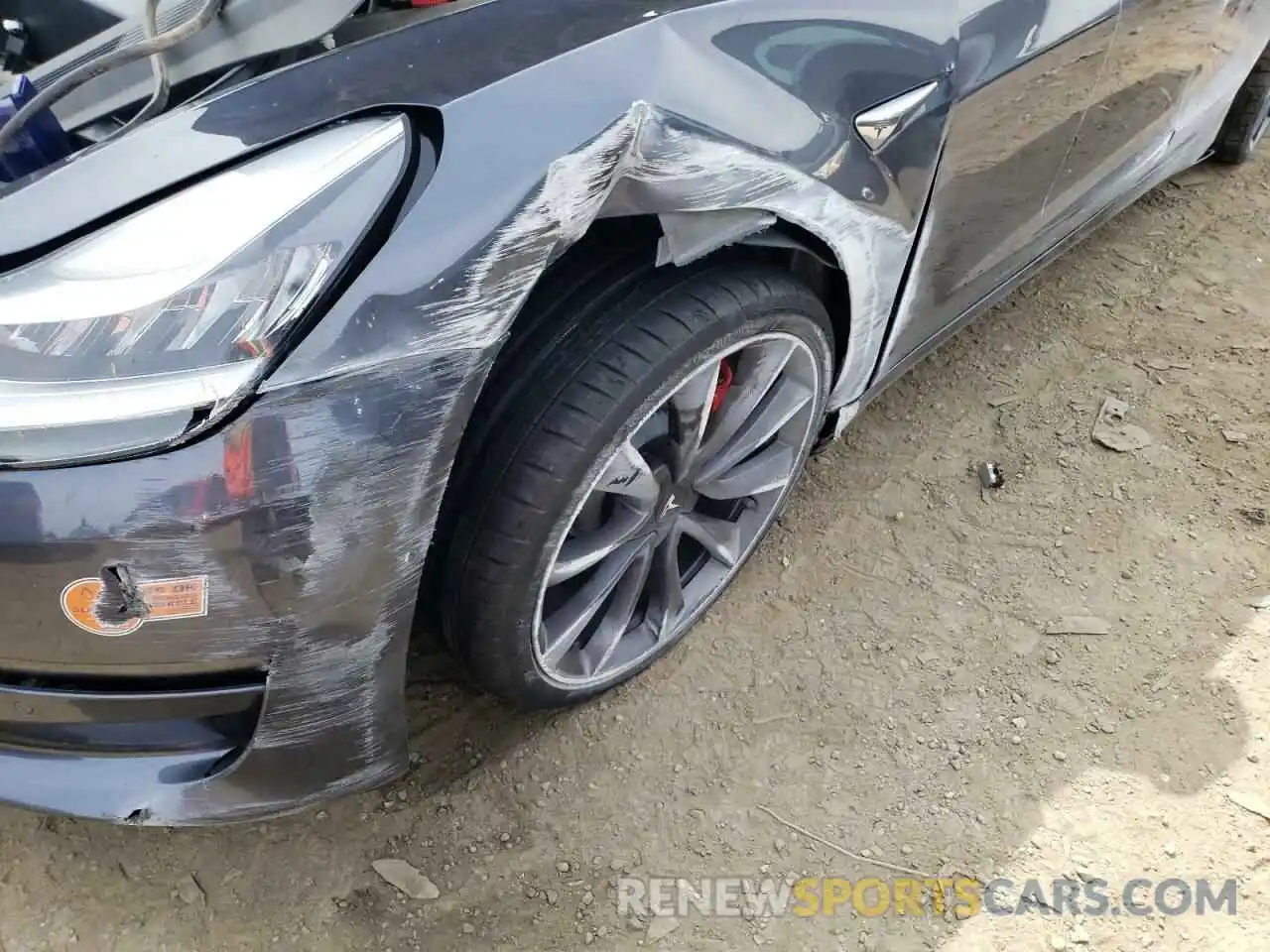 9 Photograph of a damaged car 5YJ3E1EC8LF713368 TESLA MODEL 3 2020