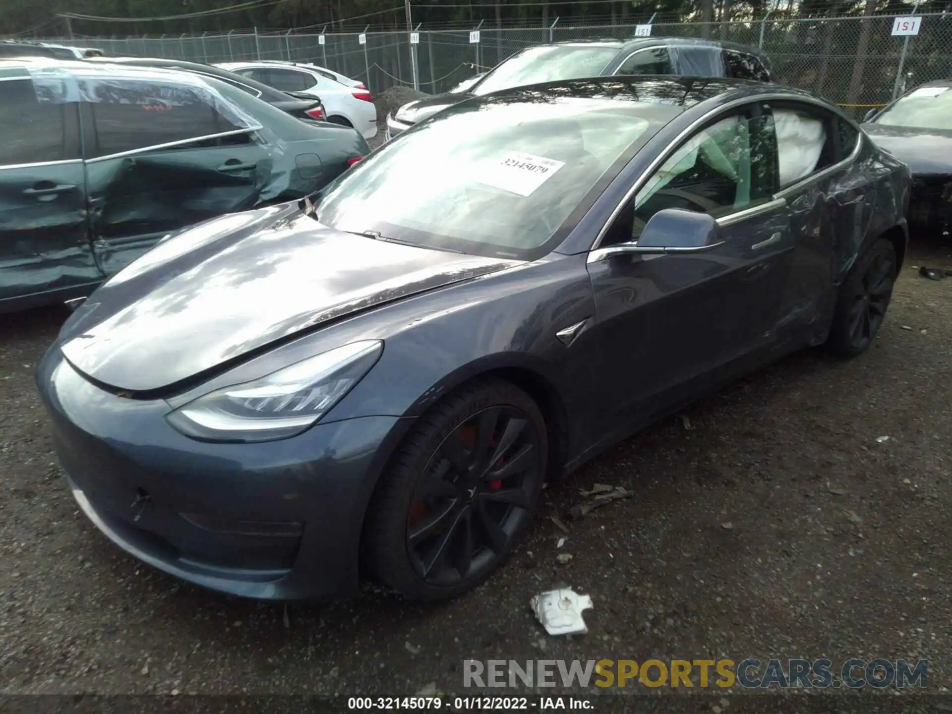 2 Фотография поврежденного автомобиля 5YJ3E1EC8LF721227 TESLA MODEL 3 2020