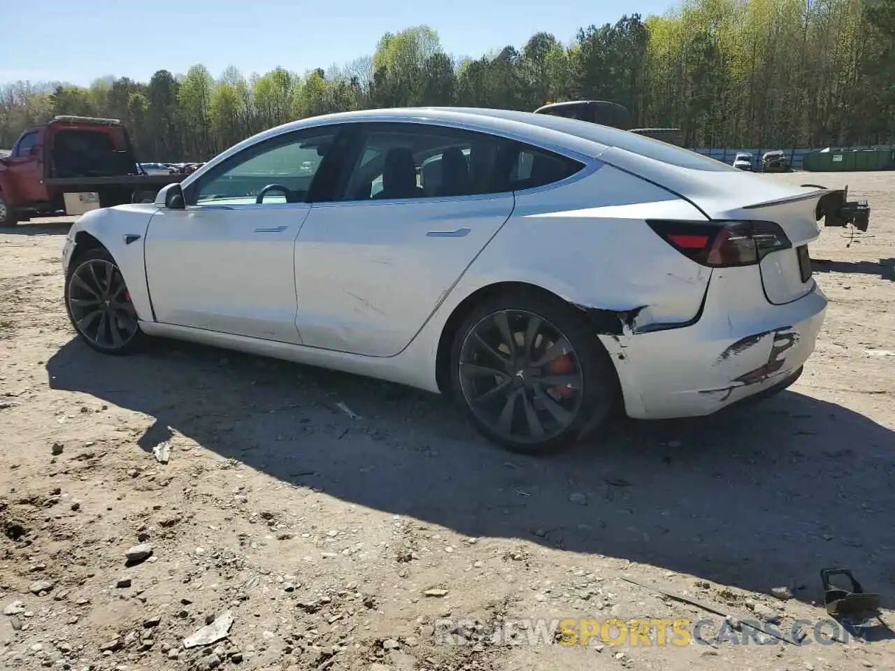 2 Photograph of a damaged car 5YJ3E1EC8LF722474 TESLA MODEL 3 2020