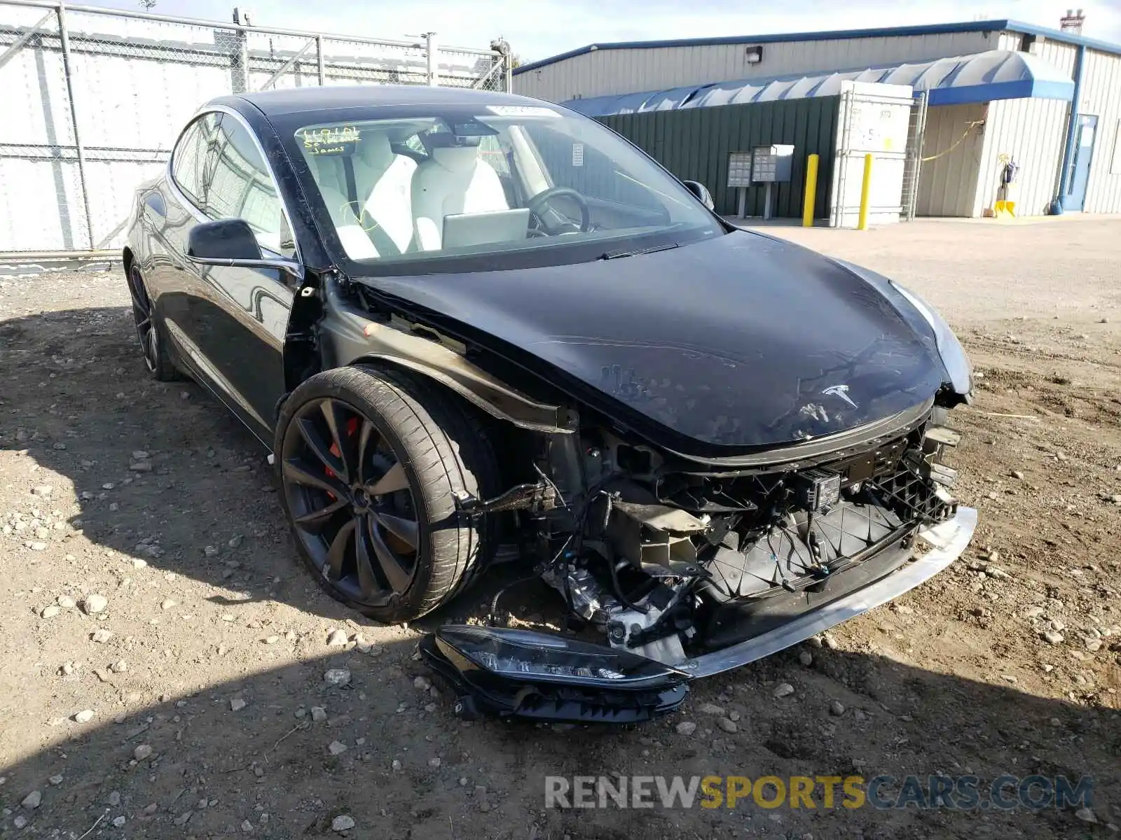 1 Photograph of a damaged car 5YJ3E1EC8LF774963 TESLA MODEL 3 2020