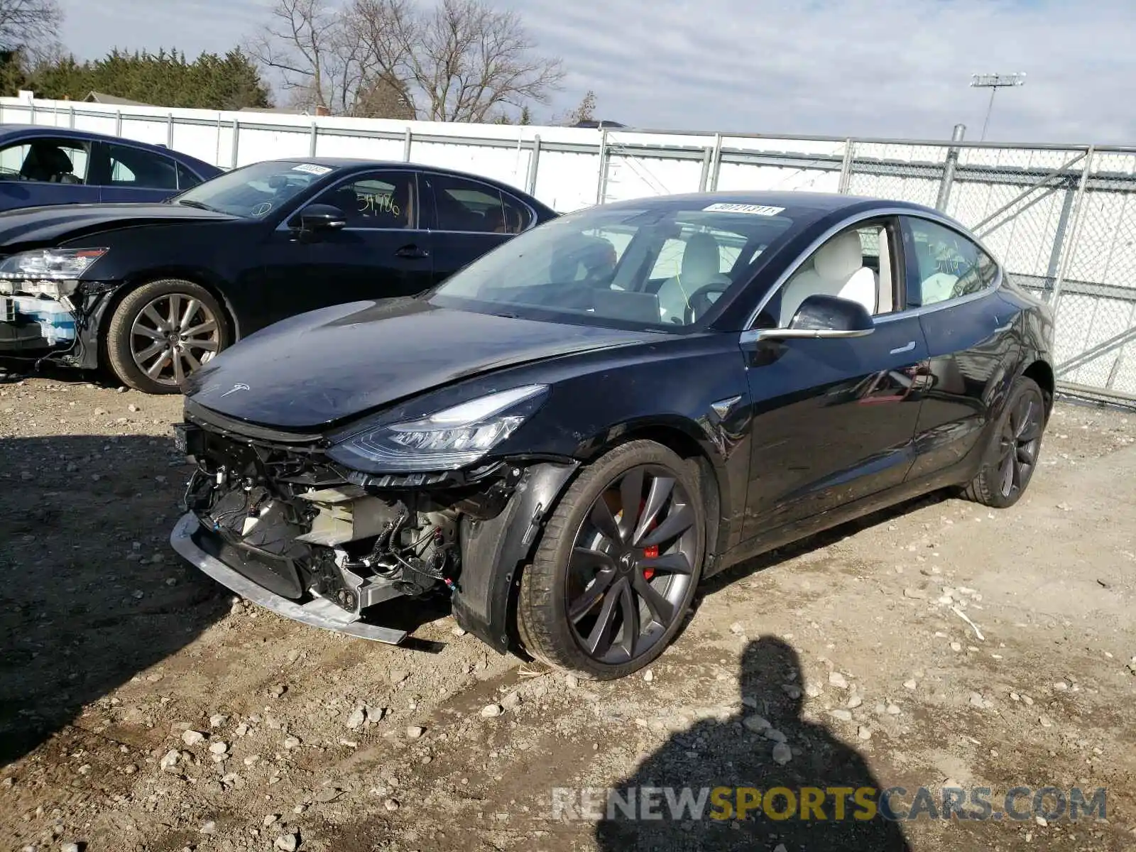 2 Photograph of a damaged car 5YJ3E1EC8LF774963 TESLA MODEL 3 2020