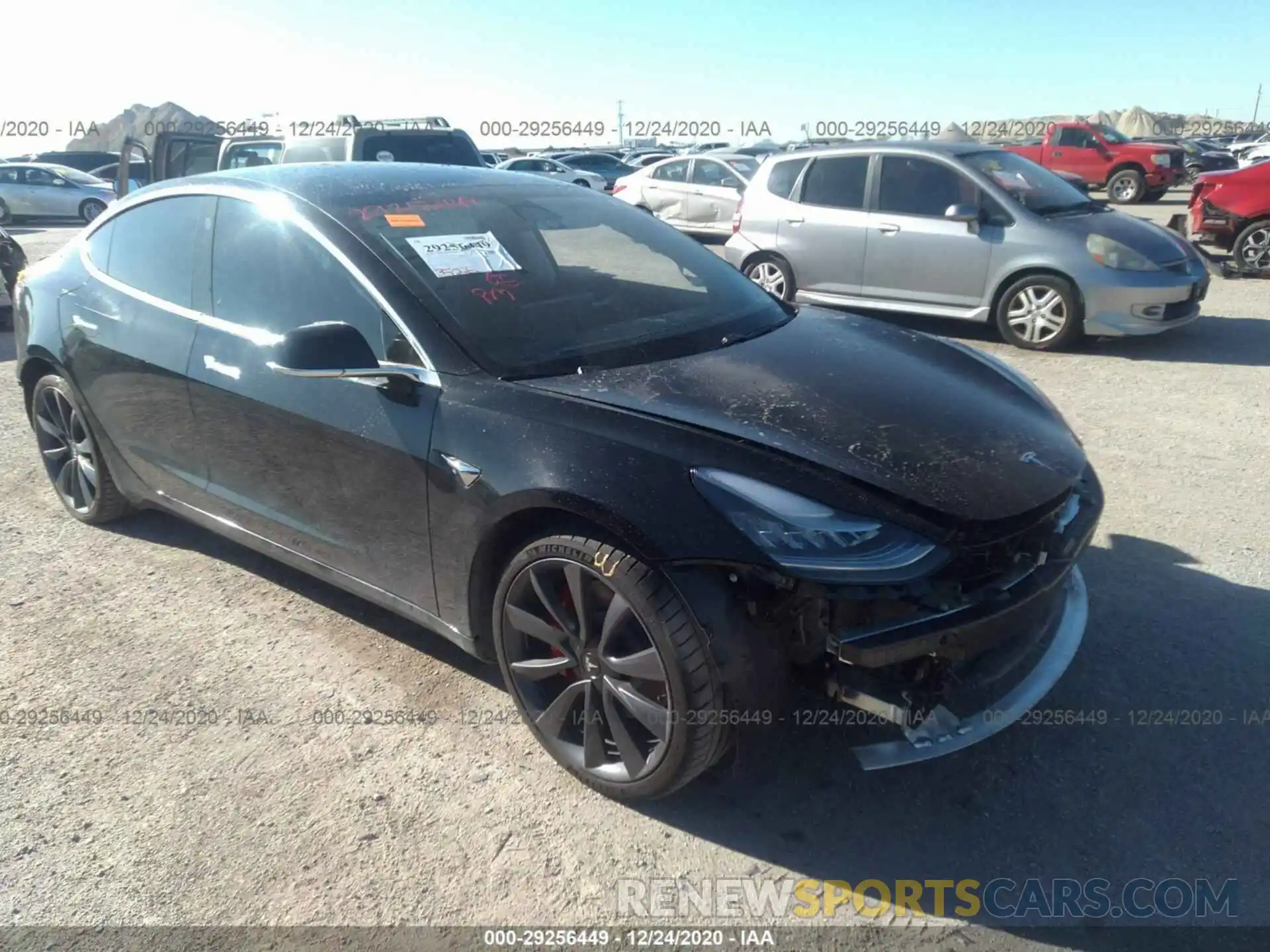 1 Photograph of a damaged car 5YJ3E1EC8LF791634 TESLA MODEL 3 2020