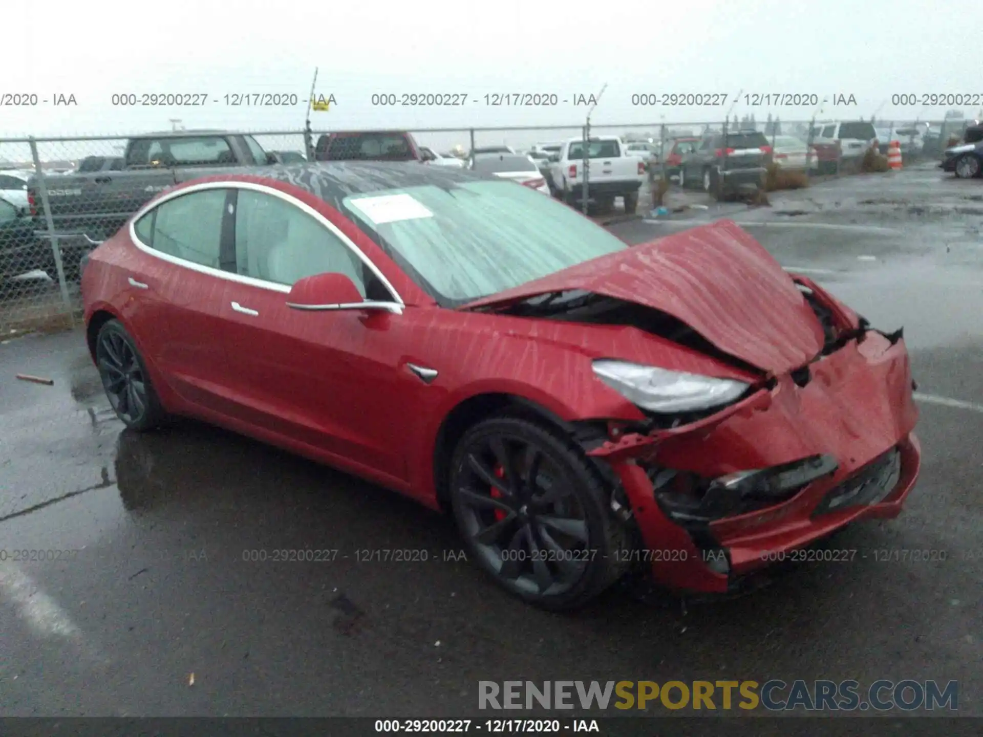 1 Photograph of a damaged car 5YJ3E1EC8LF791956 TESLA MODEL 3 2020