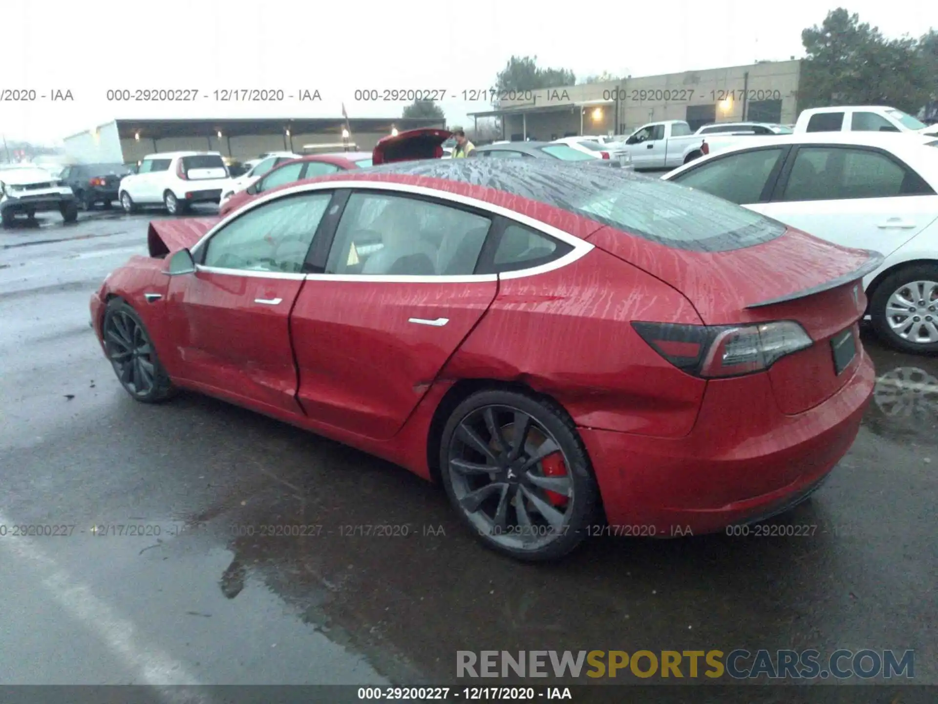 3 Photograph of a damaged car 5YJ3E1EC8LF791956 TESLA MODEL 3 2020