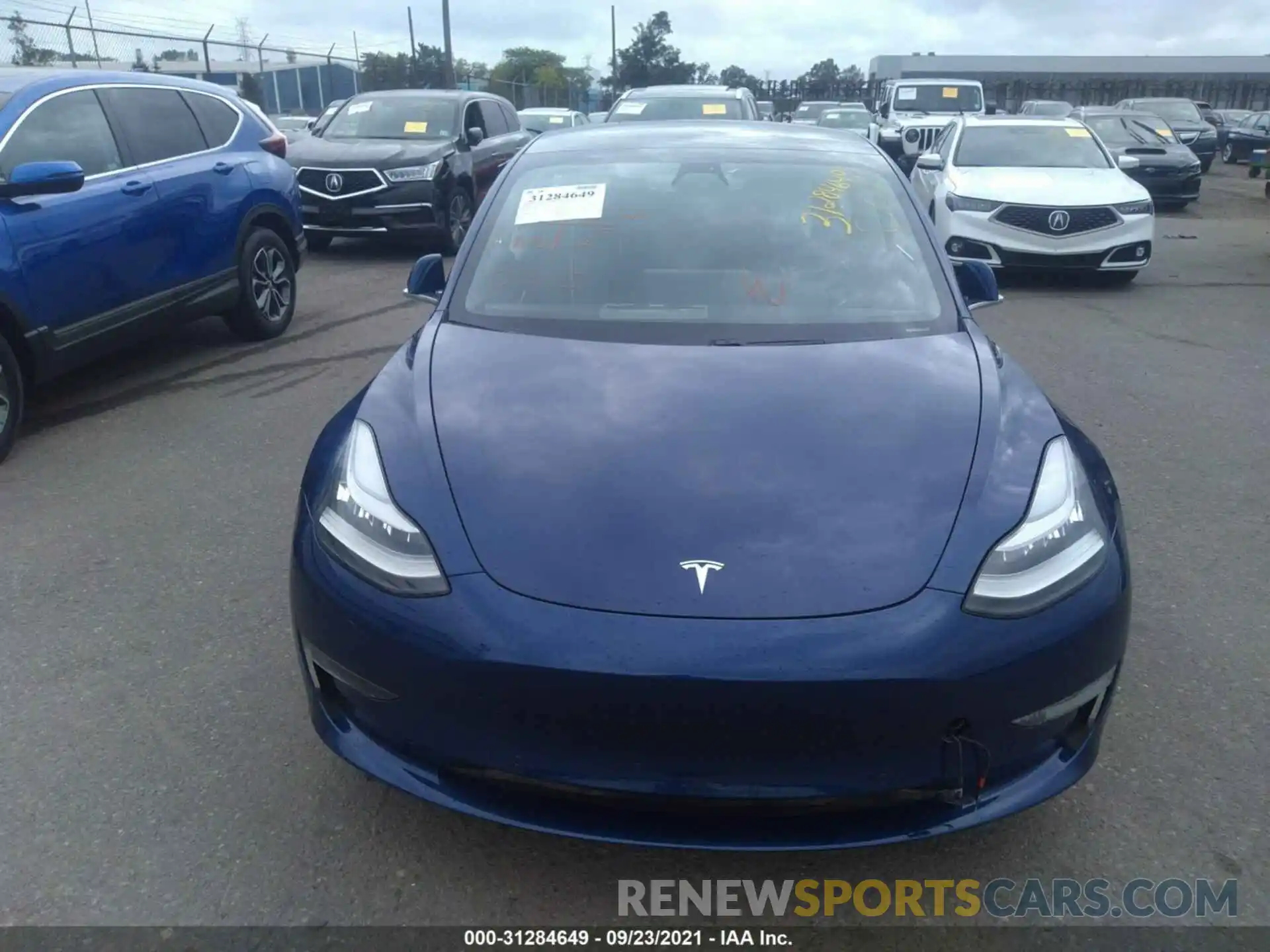 6 Photograph of a damaged car 5YJ3E1EC9LF586582 TESLA MODEL 3 2020