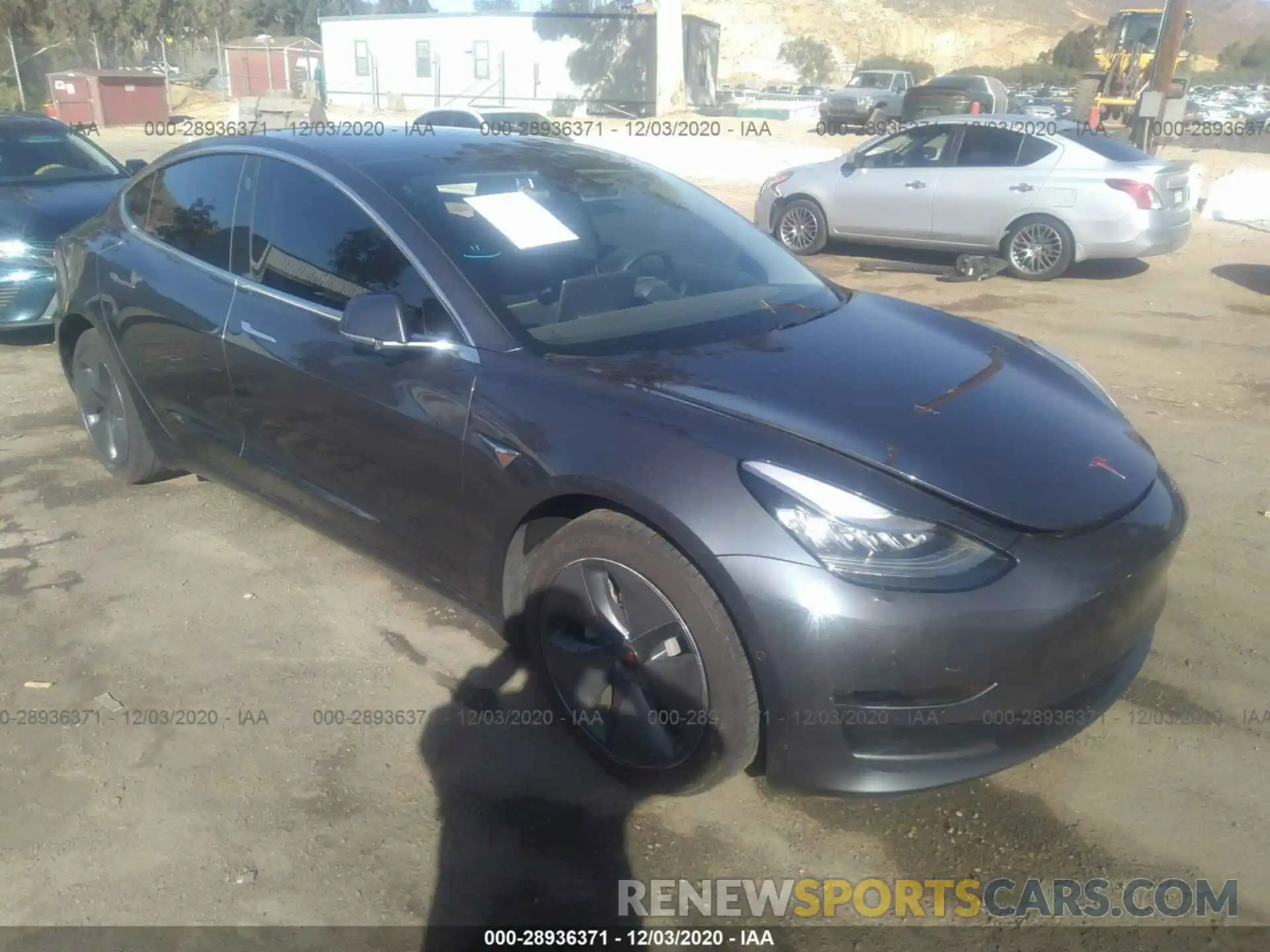 1 Photograph of a damaged car 5YJ3E1EC9LF601601 TESLA MODEL 3 2020