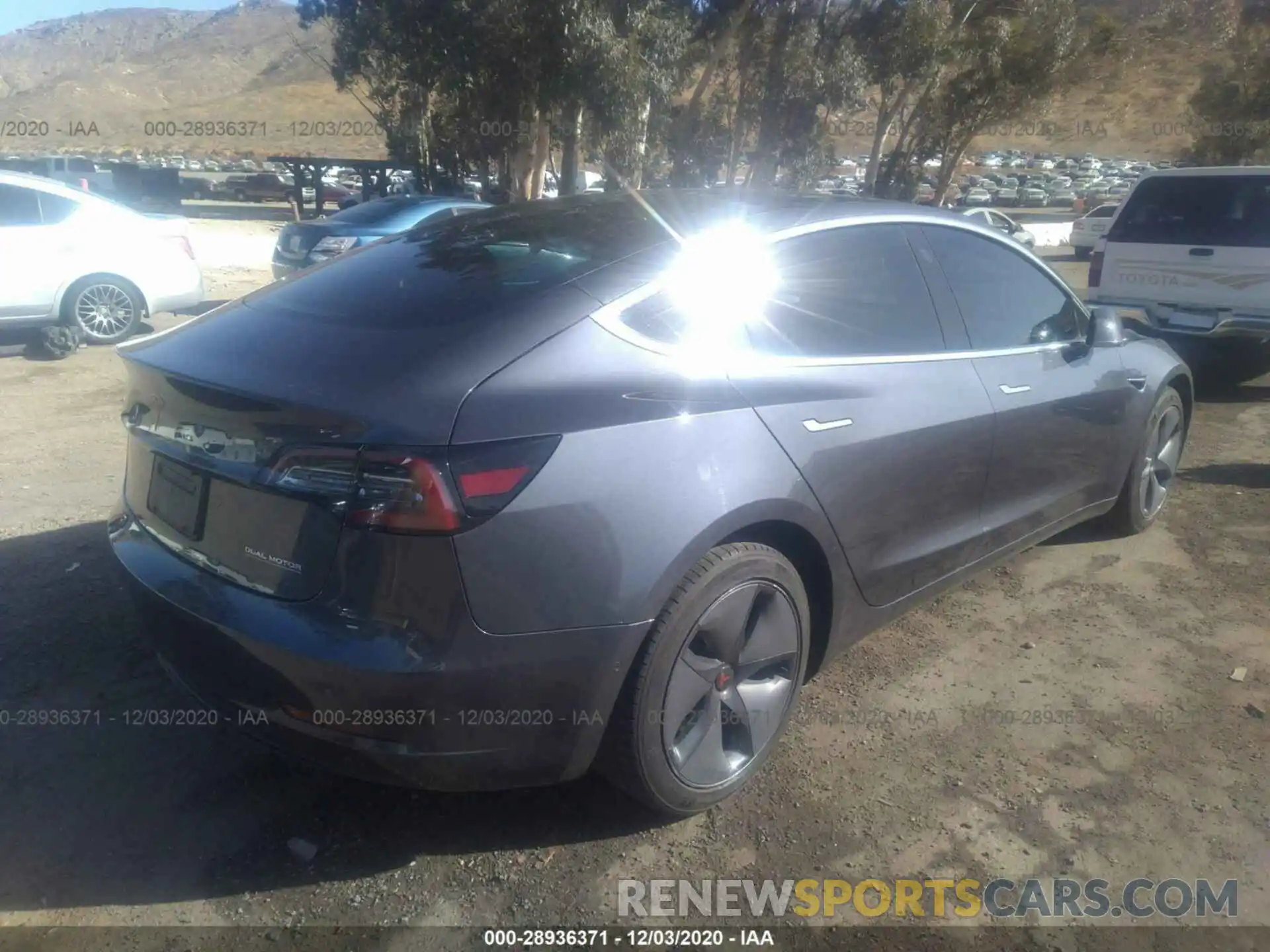 4 Photograph of a damaged car 5YJ3E1EC9LF601601 TESLA MODEL 3 2020