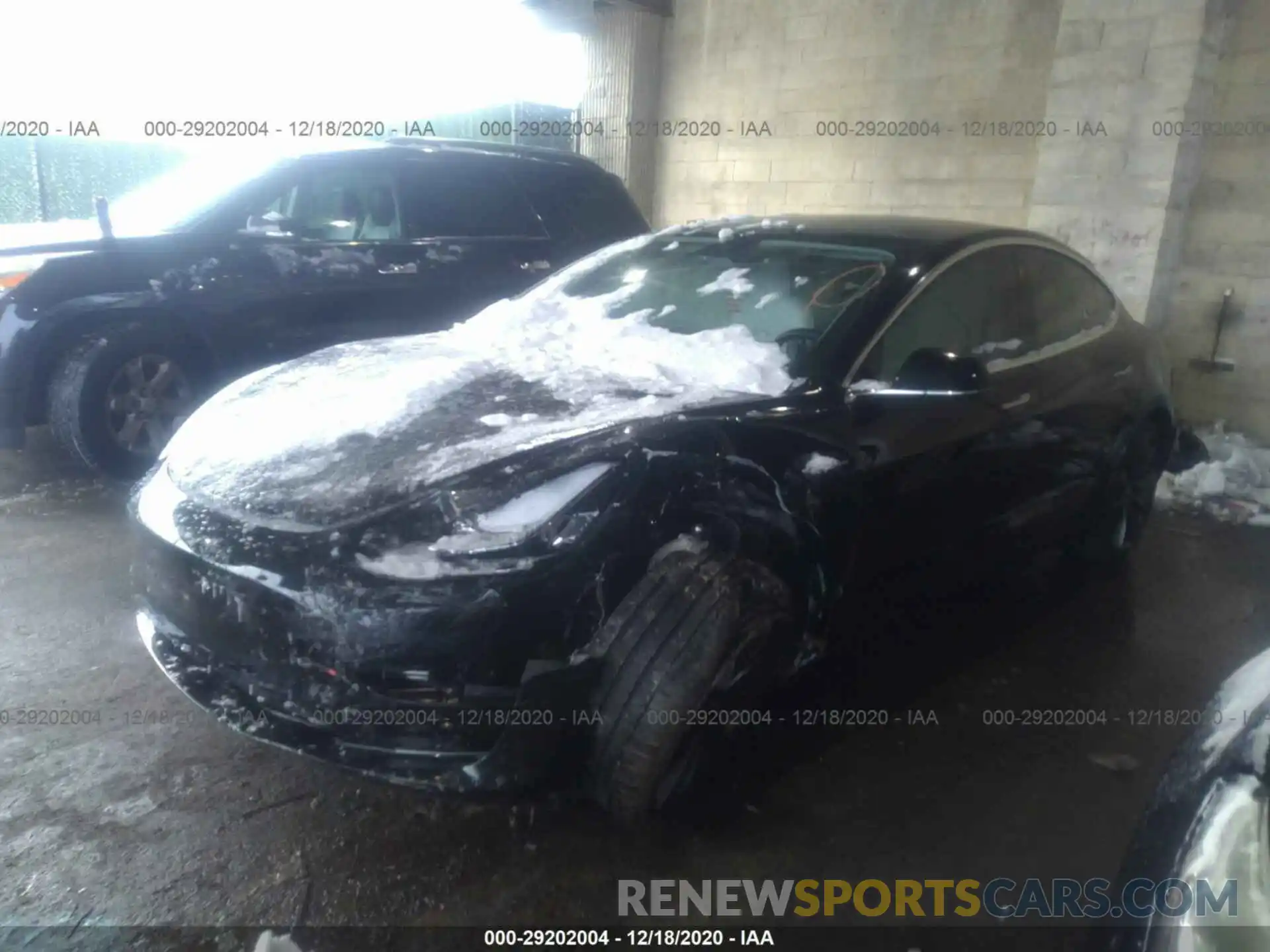 2 Photograph of a damaged car 5YJ3E1EC9LF603347 TESLA MODEL 3 2020