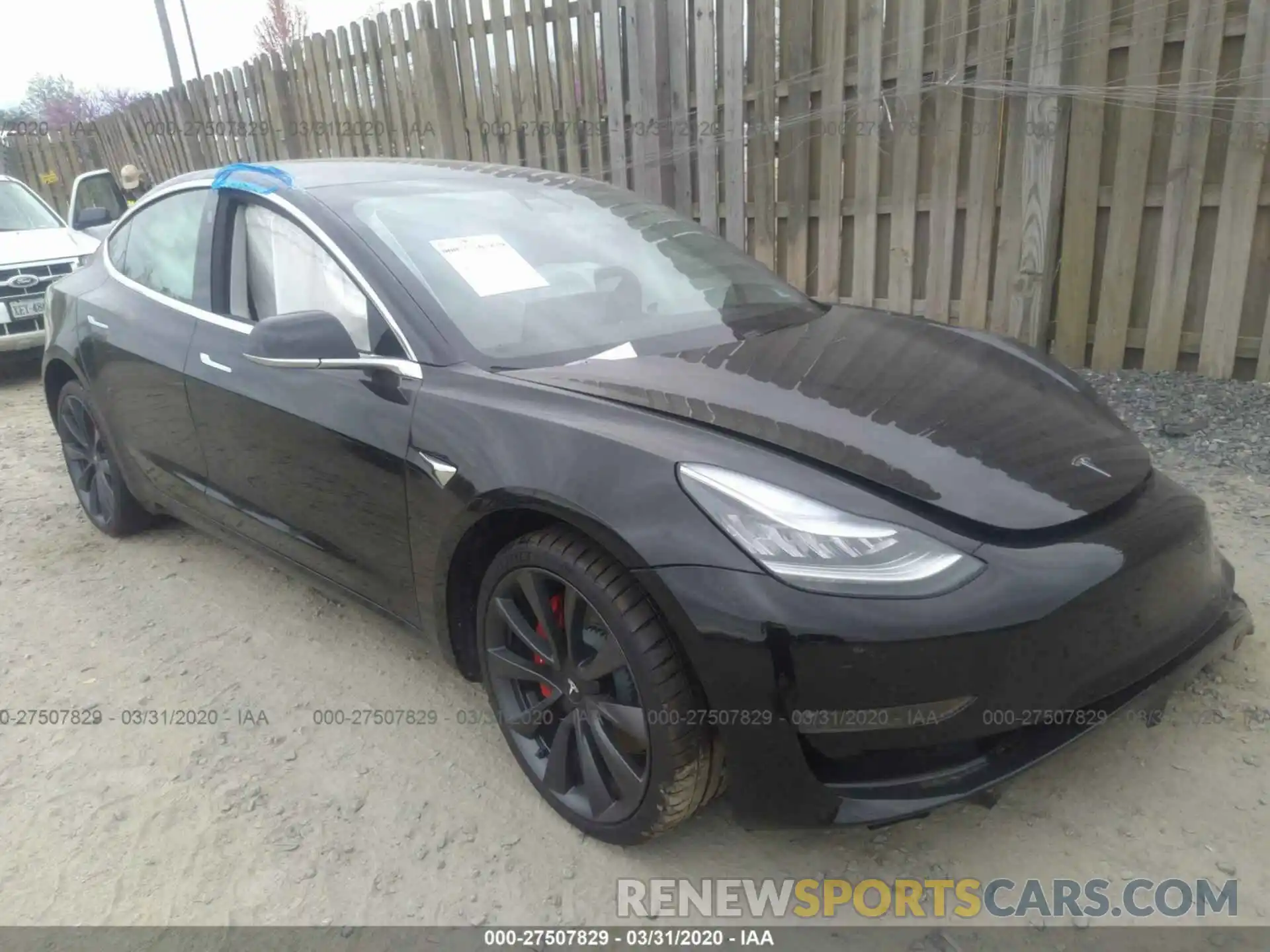 1 Photograph of a damaged car 5YJ3E1EC9LF603350 TESLA MODEL 3 2020