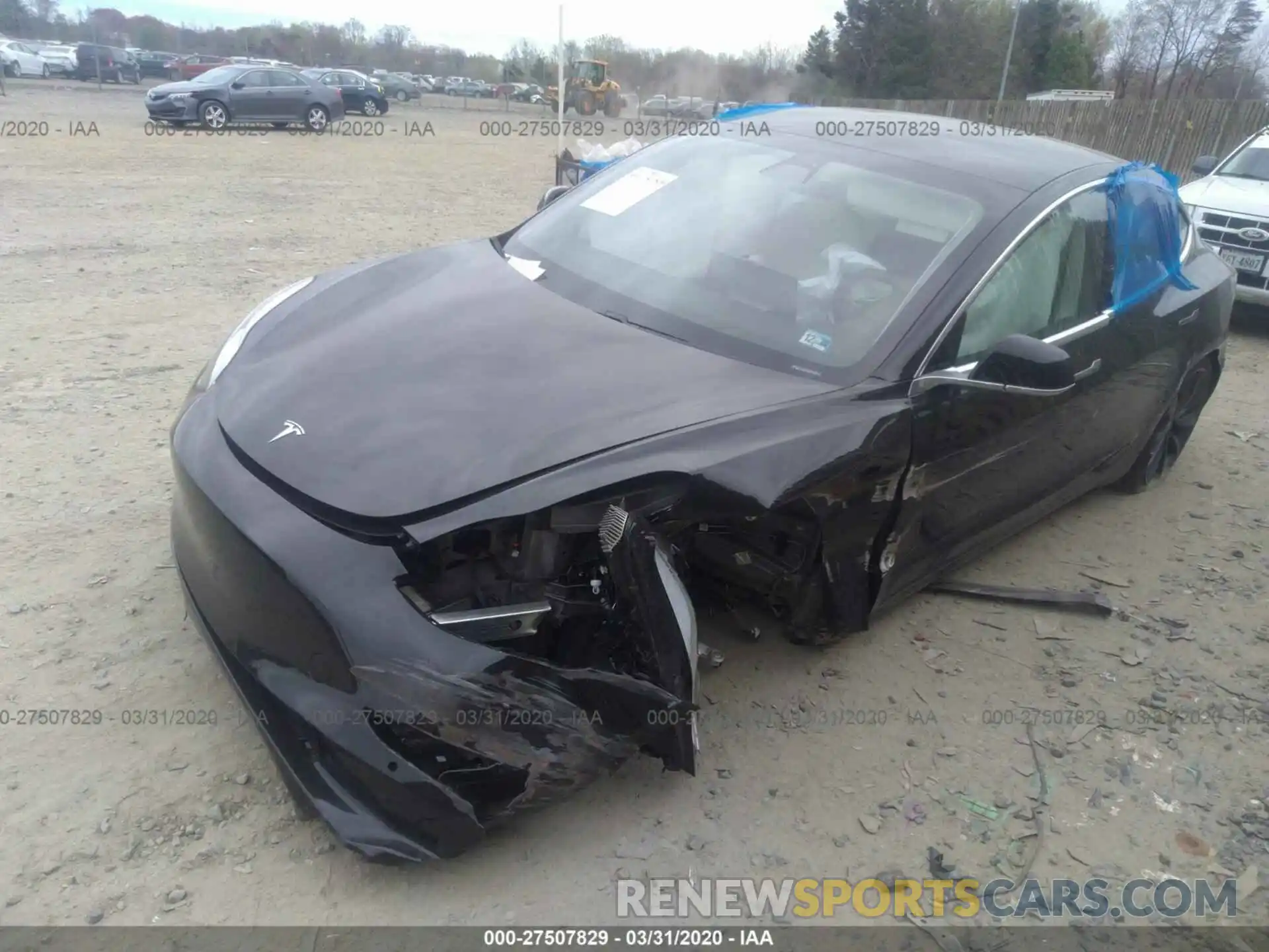 6 Photograph of a damaged car 5YJ3E1EC9LF603350 TESLA MODEL 3 2020