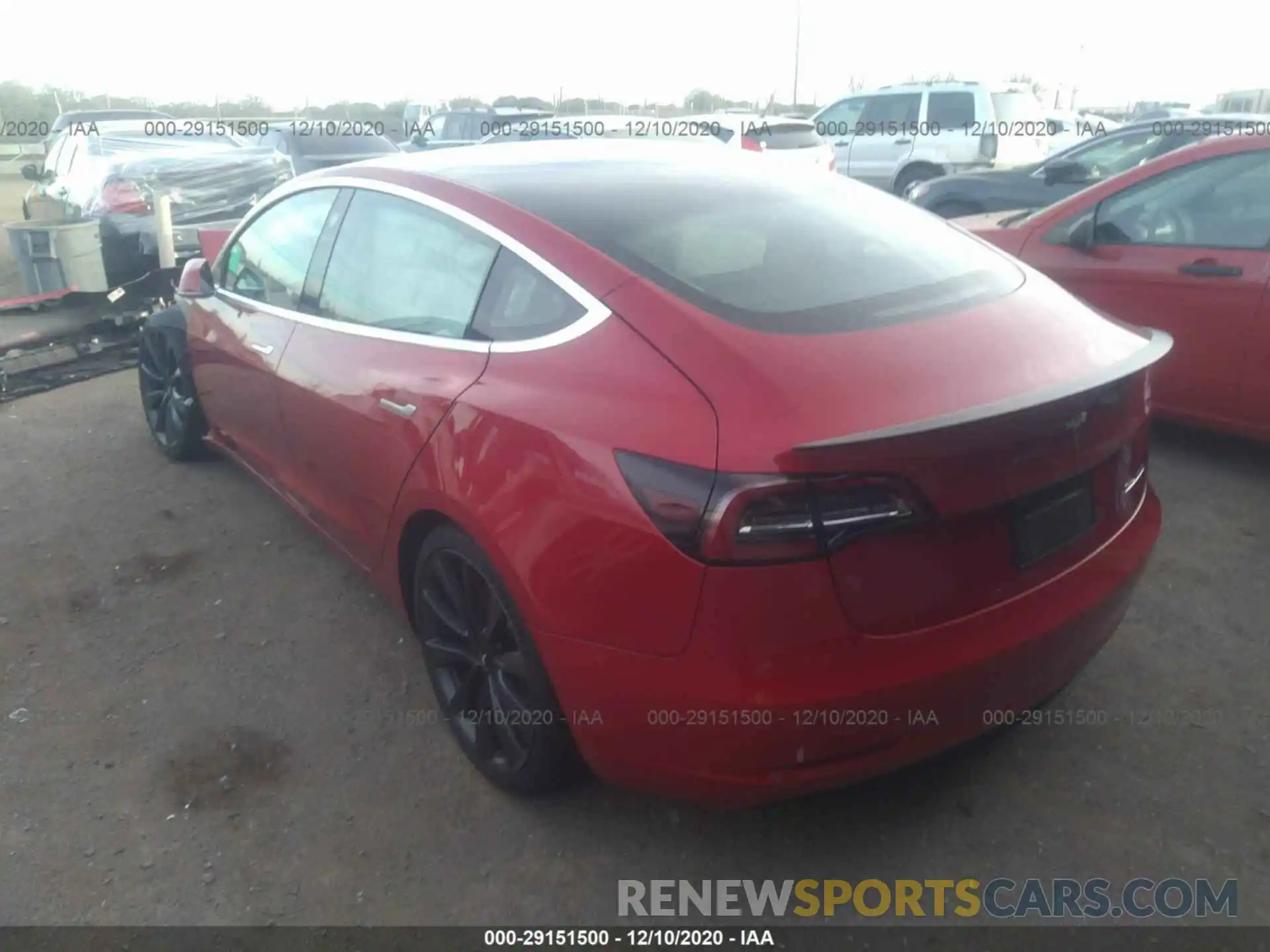 3 Photograph of a damaged car 5YJ3E1EC9LF641080 TESLA MODEL 3 2020