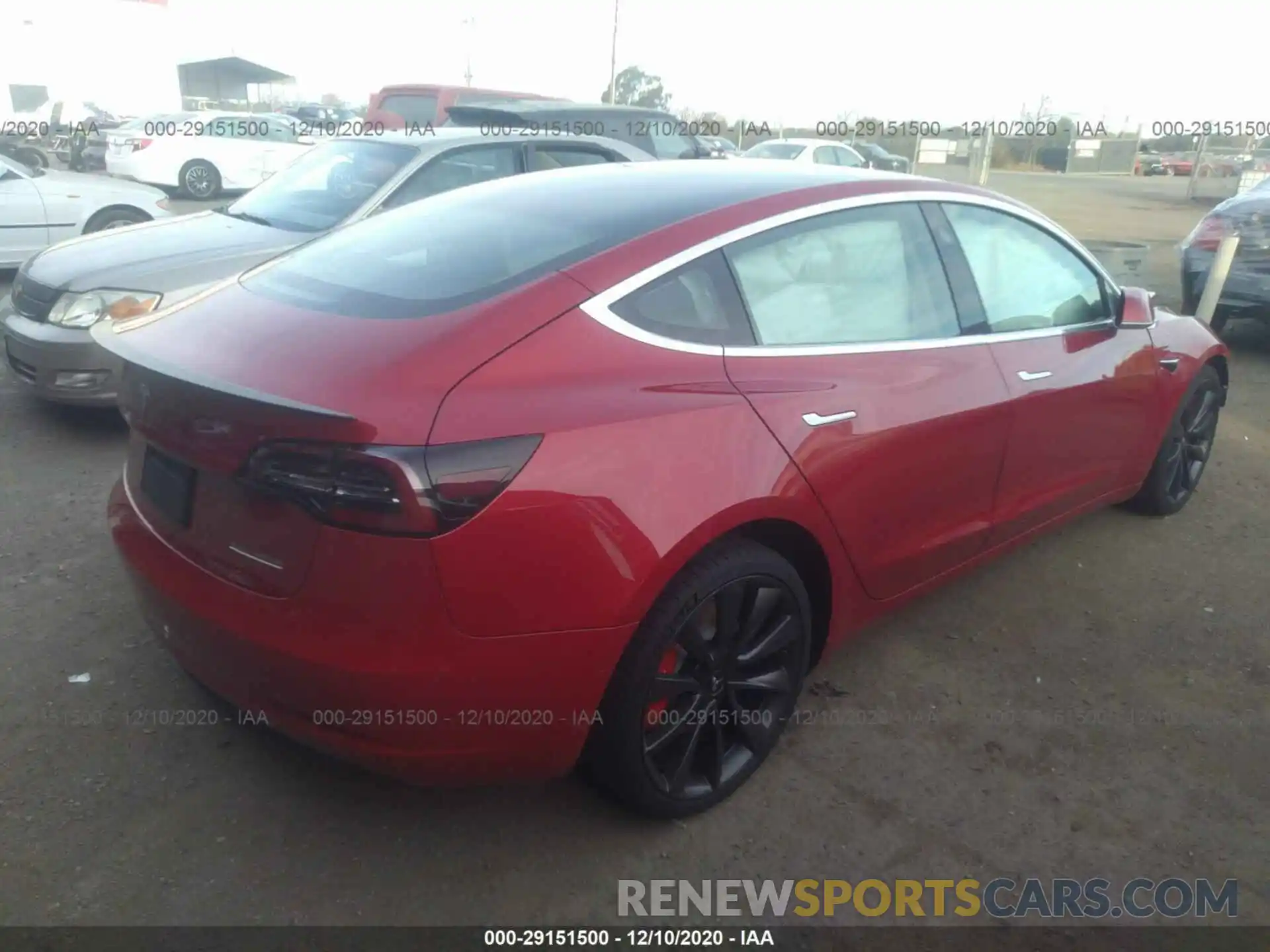 4 Фотография поврежденного автомобиля 5YJ3E1EC9LF641080 TESLA MODEL 3 2020