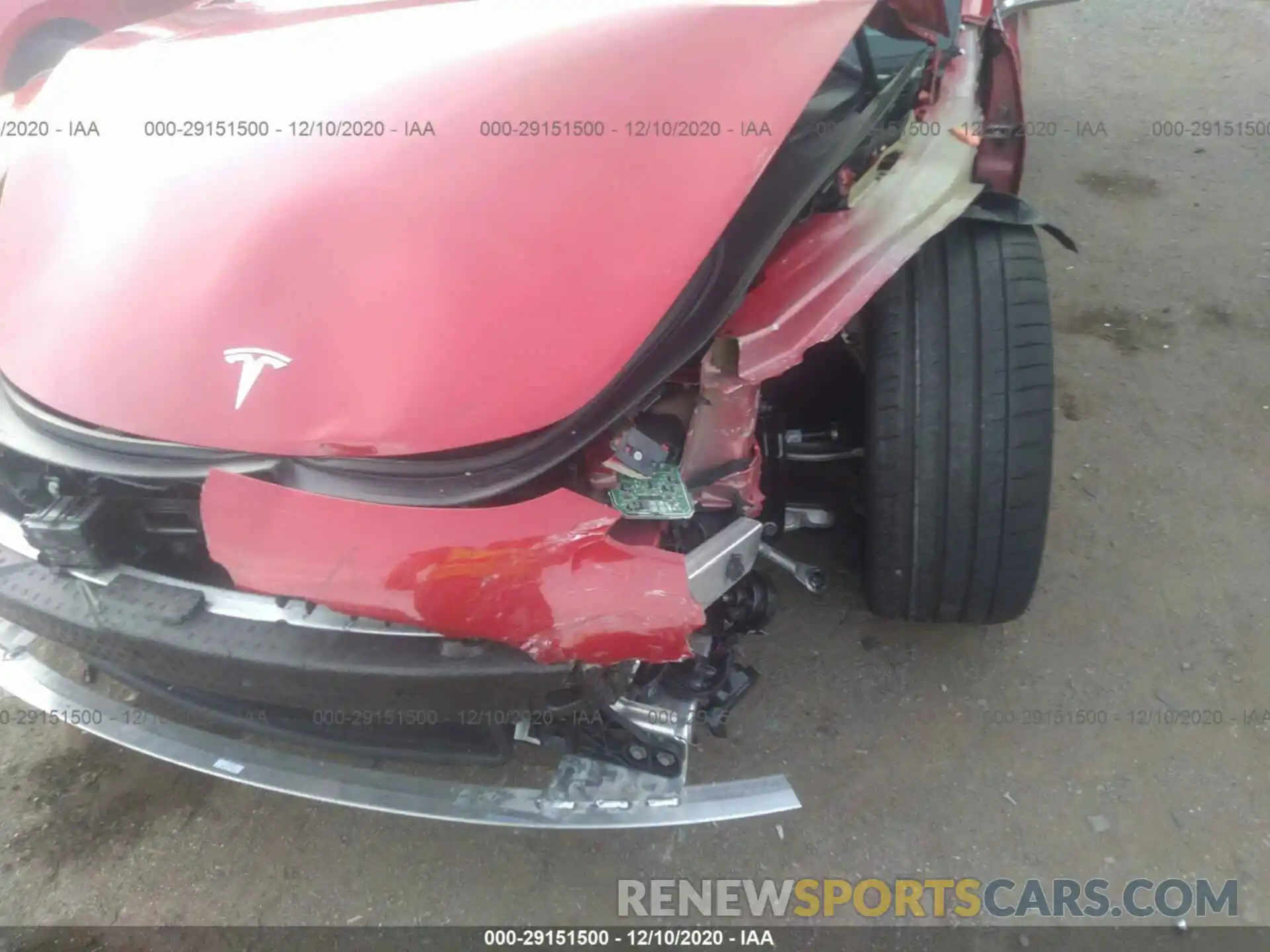 6 Photograph of a damaged car 5YJ3E1EC9LF641080 TESLA MODEL 3 2020