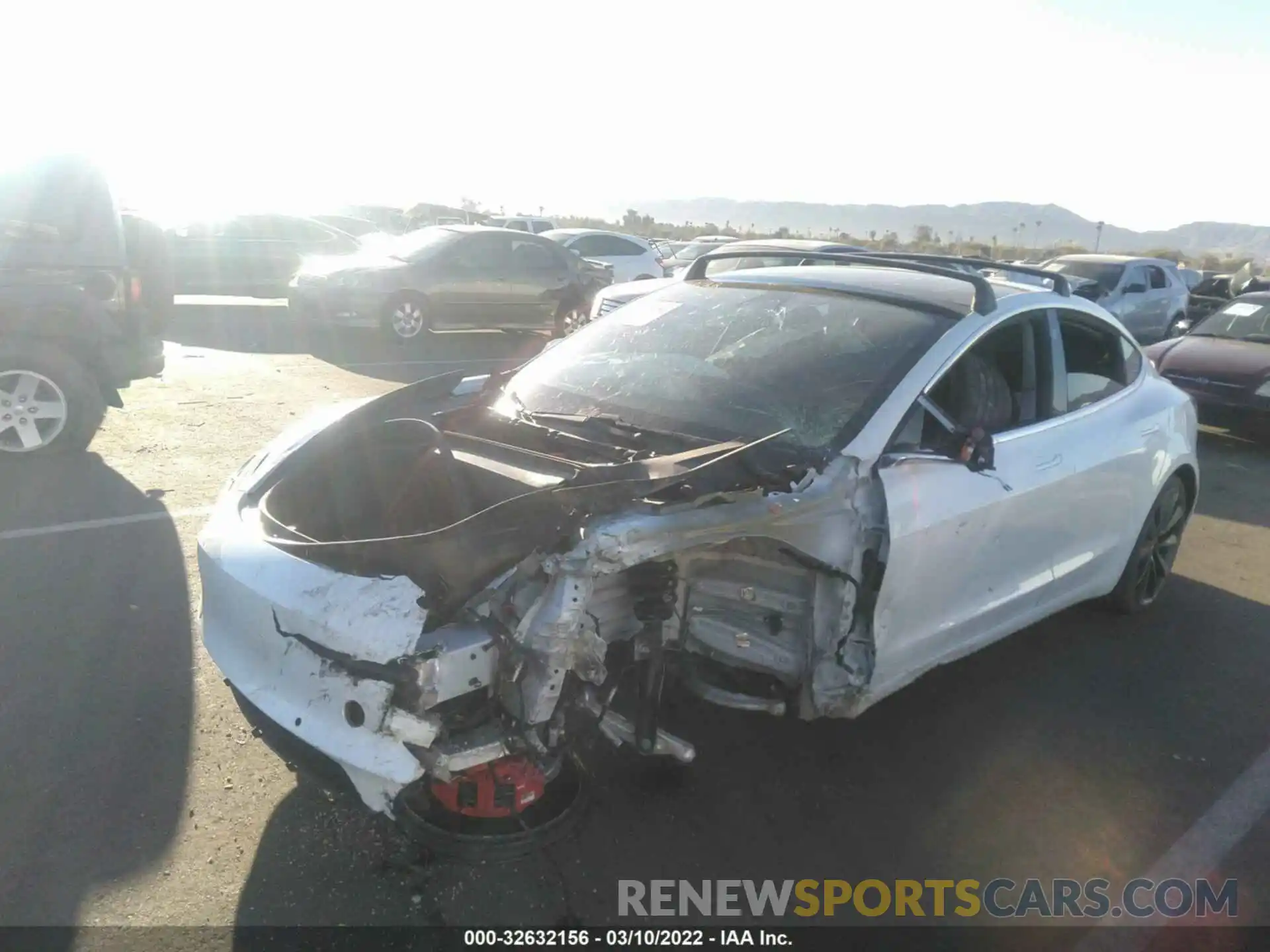 2 Photograph of a damaged car 5YJ3E1EC9LF713198 TESLA MODEL 3 2020