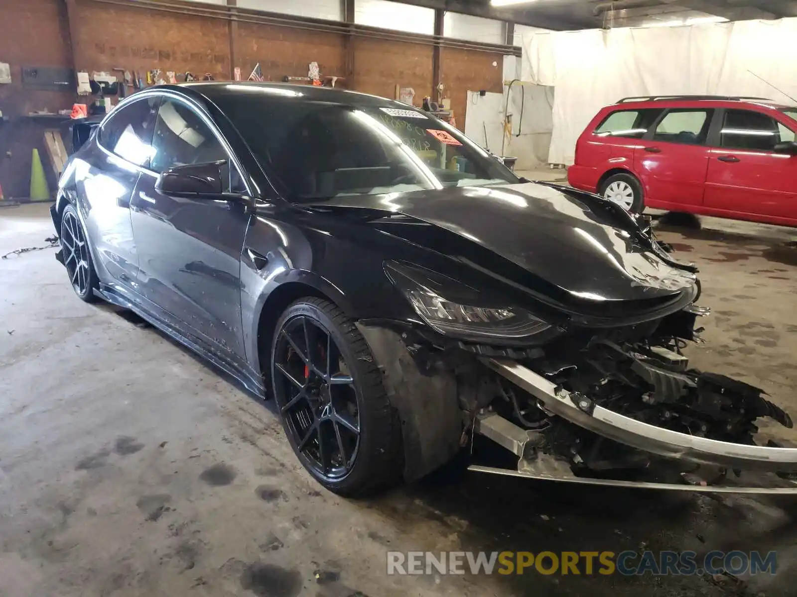 1 Photograph of a damaged car 5YJ3E1EC9LF713217 TESLA MODEL 3 2020