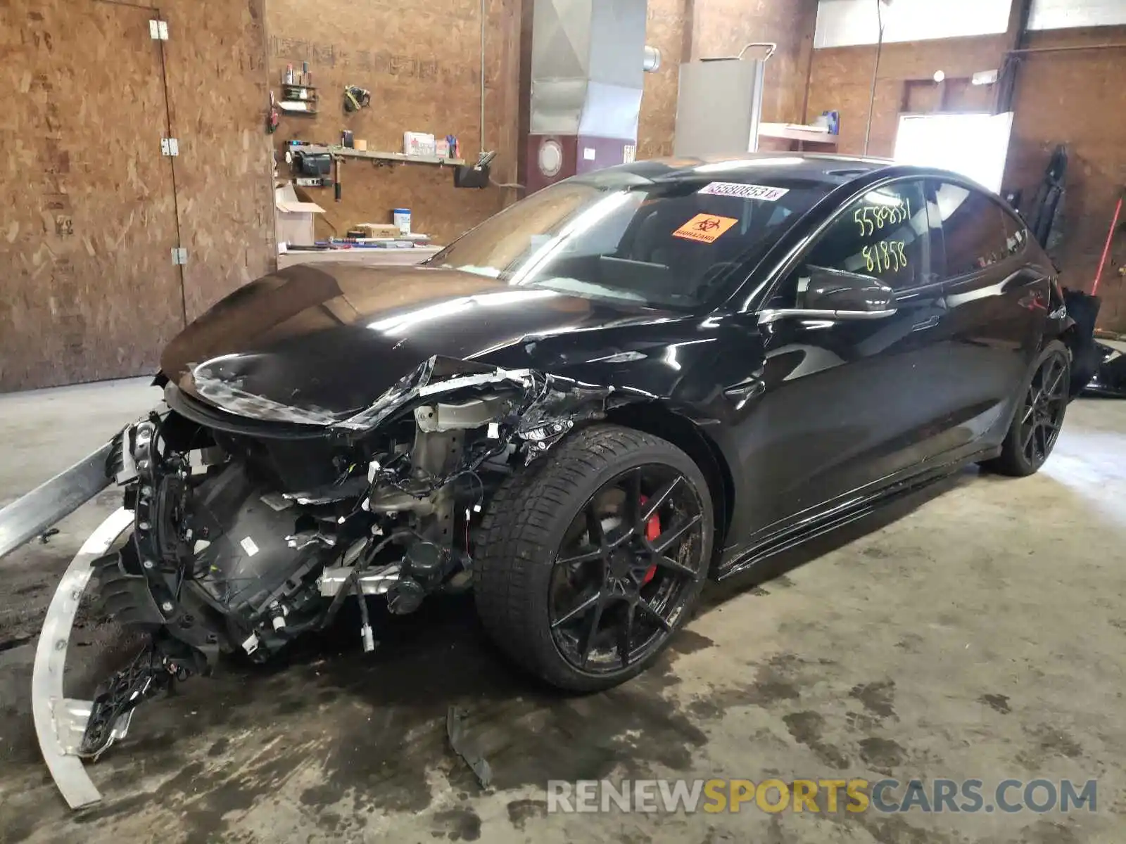 2 Photograph of a damaged car 5YJ3E1EC9LF713217 TESLA MODEL 3 2020