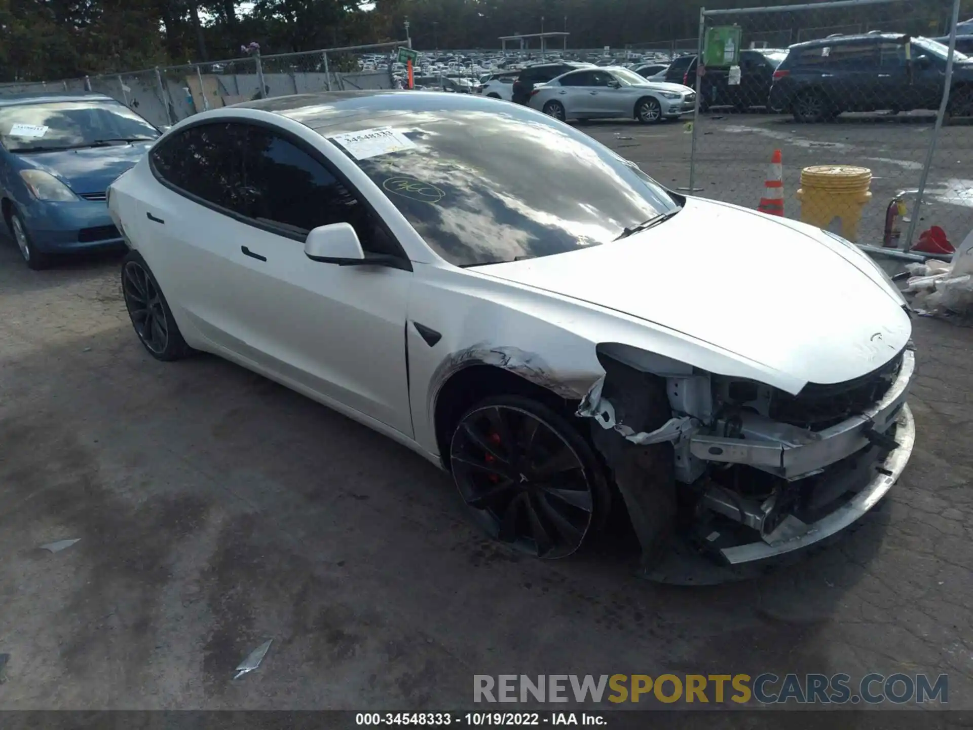 1 Photograph of a damaged car 5YJ3E1EC9LF714206 TESLA MODEL 3 2020