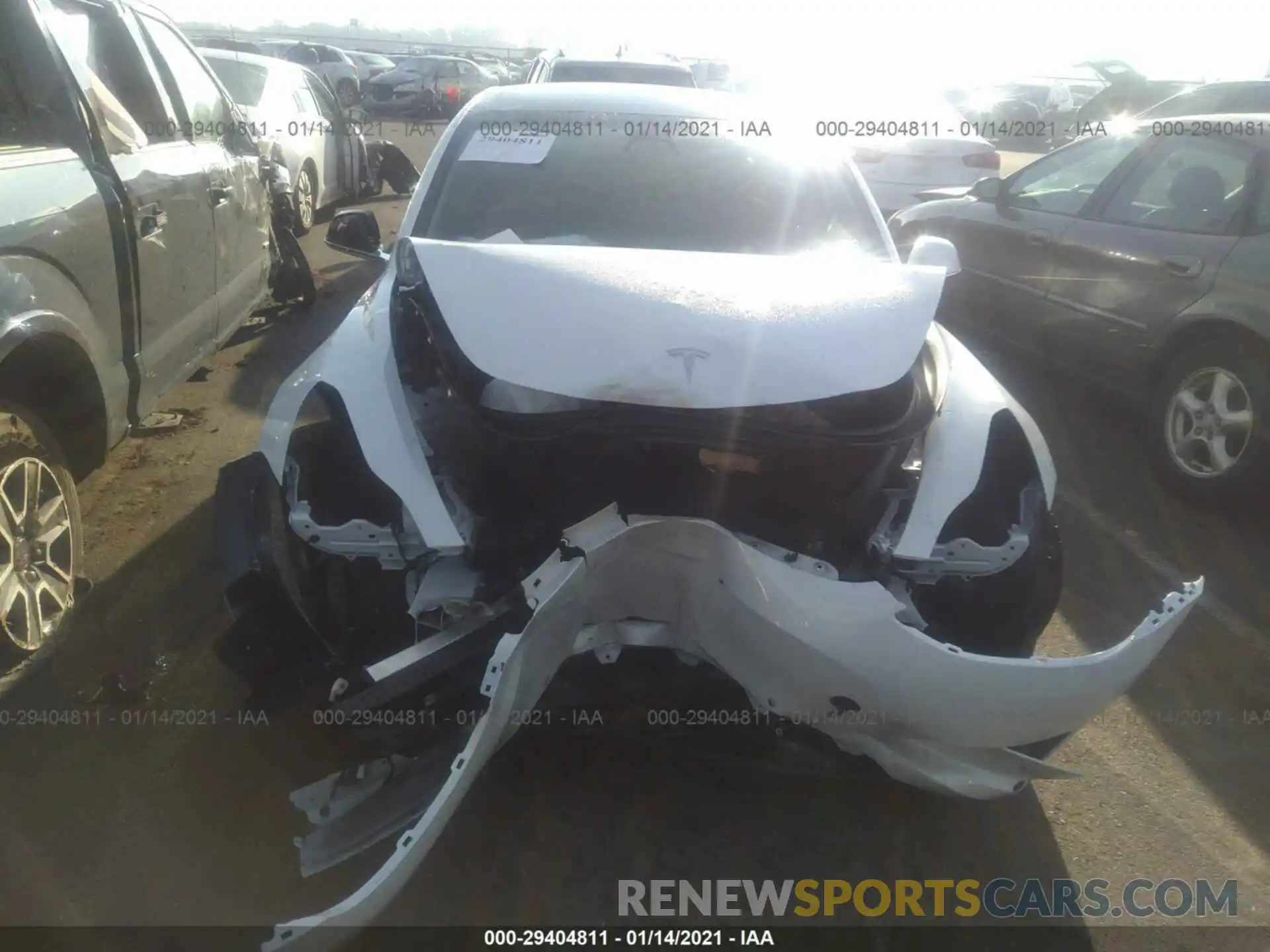 6 Photograph of a damaged car 5YJ3E1EC9LF714321 TESLA MODEL 3 2020