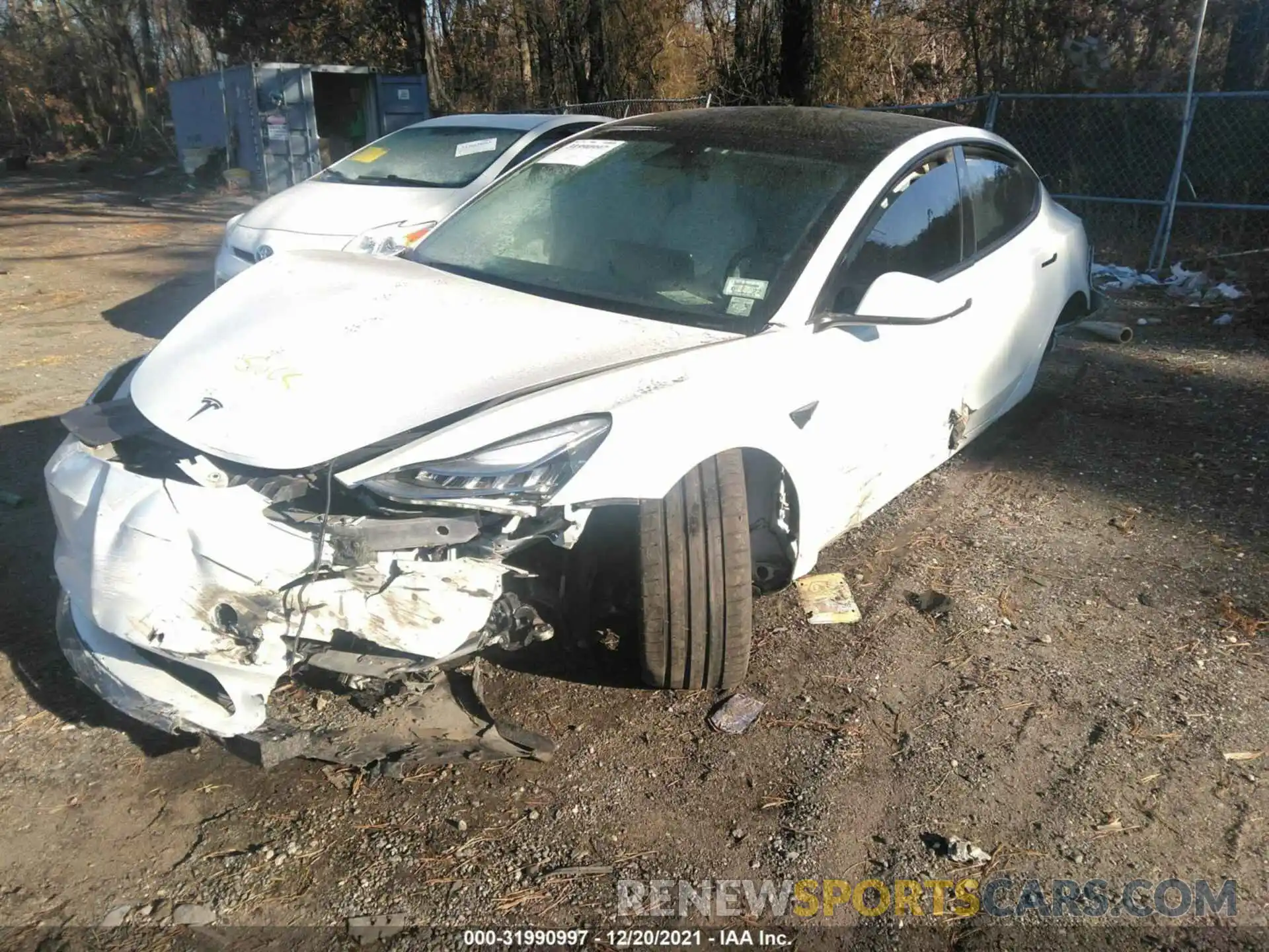 2 Photograph of a damaged car 5YJ3E1EC9LF719261 TESLA MODEL 3 2020