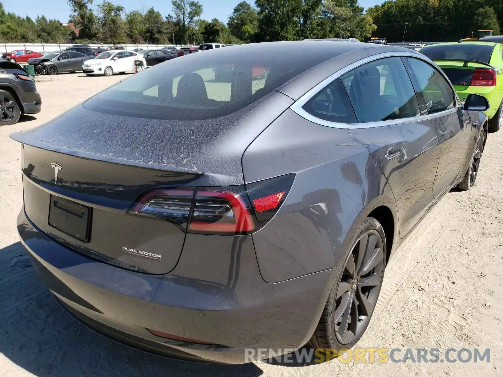 4 Photograph of a damaged car 5YJ3E1EC9LF719714 TESLA MODEL 3 2020