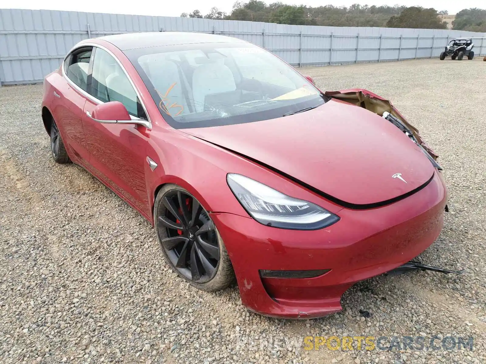 1 Photograph of a damaged car 5YJ3E1EC9LF783431 TESLA MODEL 3 2020